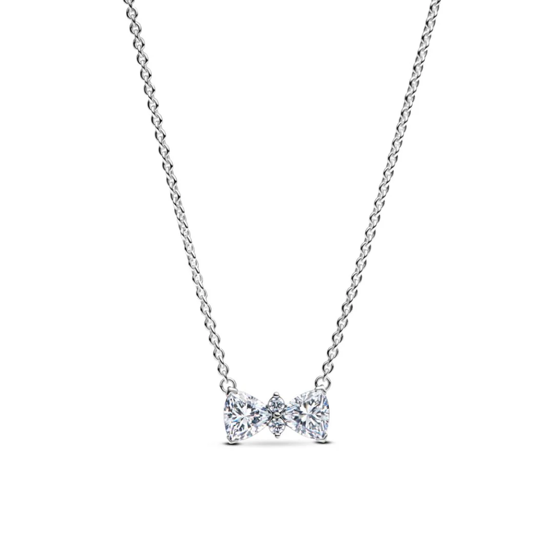 Pandora Timeless Sparkling Bow kaulakoru, hopea, 393509C01-45