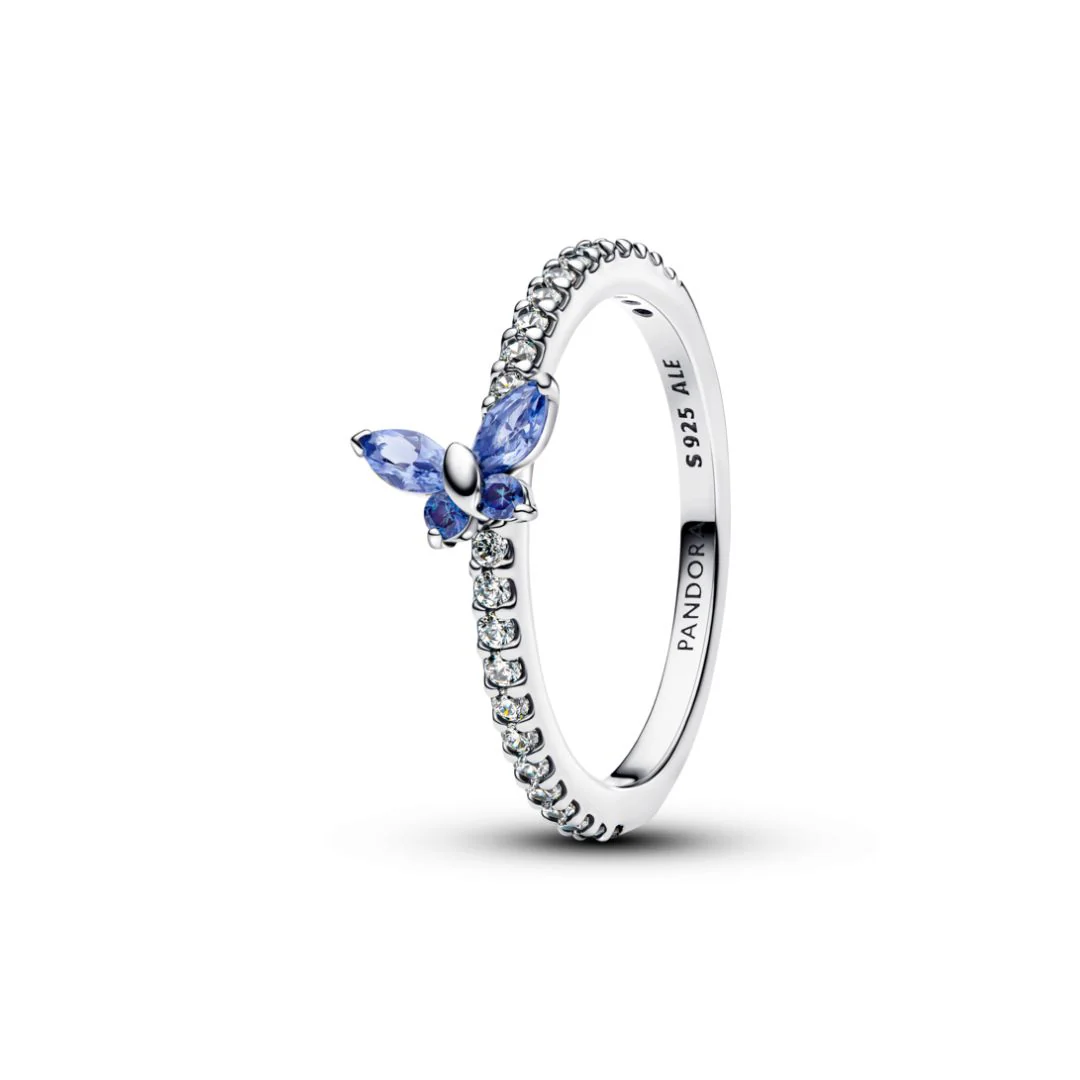 Pandora Timeless Sparkling Butterfly sormus, hopea, 194269C01