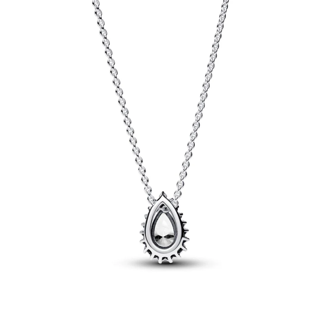 Pandora Timeless Sparkling Pear Halo kaulakoru, hopea, 392832C01-45 - Image 2