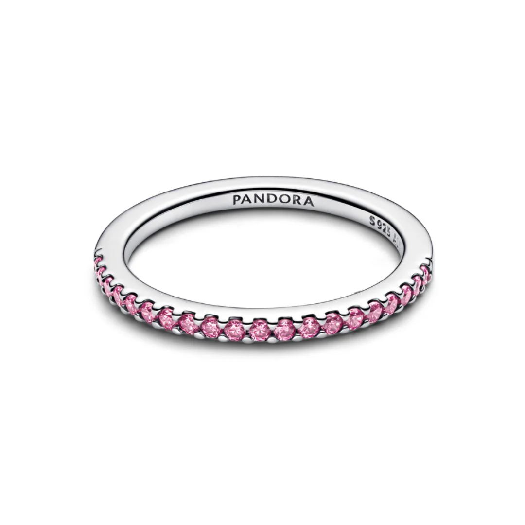Pandora Timeless Sparkling Pink Band sormus, hopea, 192999C02 - Image 5