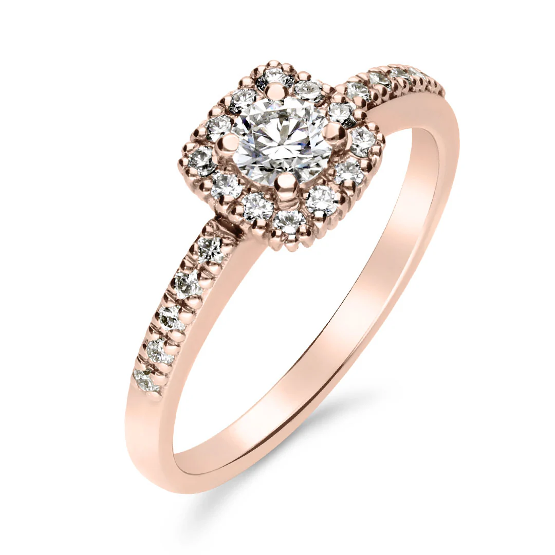 Silván Rosalie timanttisormus 0,47ct, rosekultaa, Silván vihkisormukset - Image 3