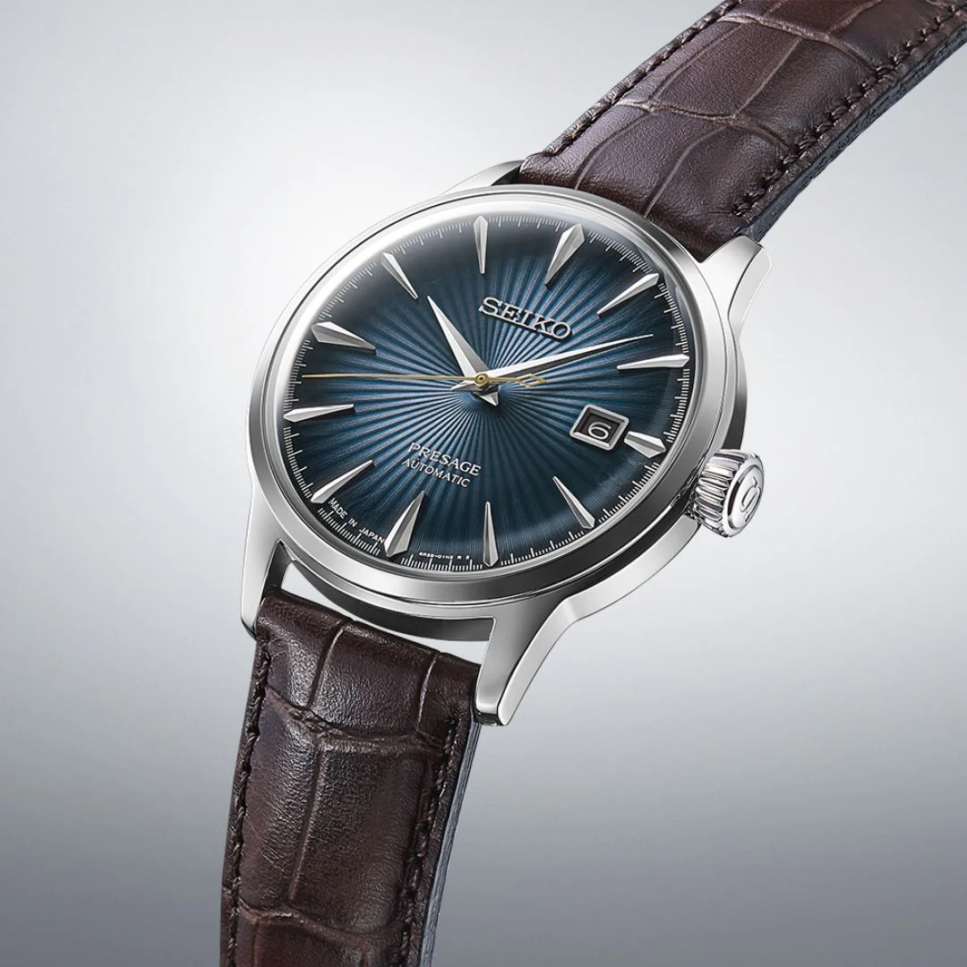 Seiko Presage Cocktail Time Midnight Blue Moon rannekello, SRPK15J1 - Image 2