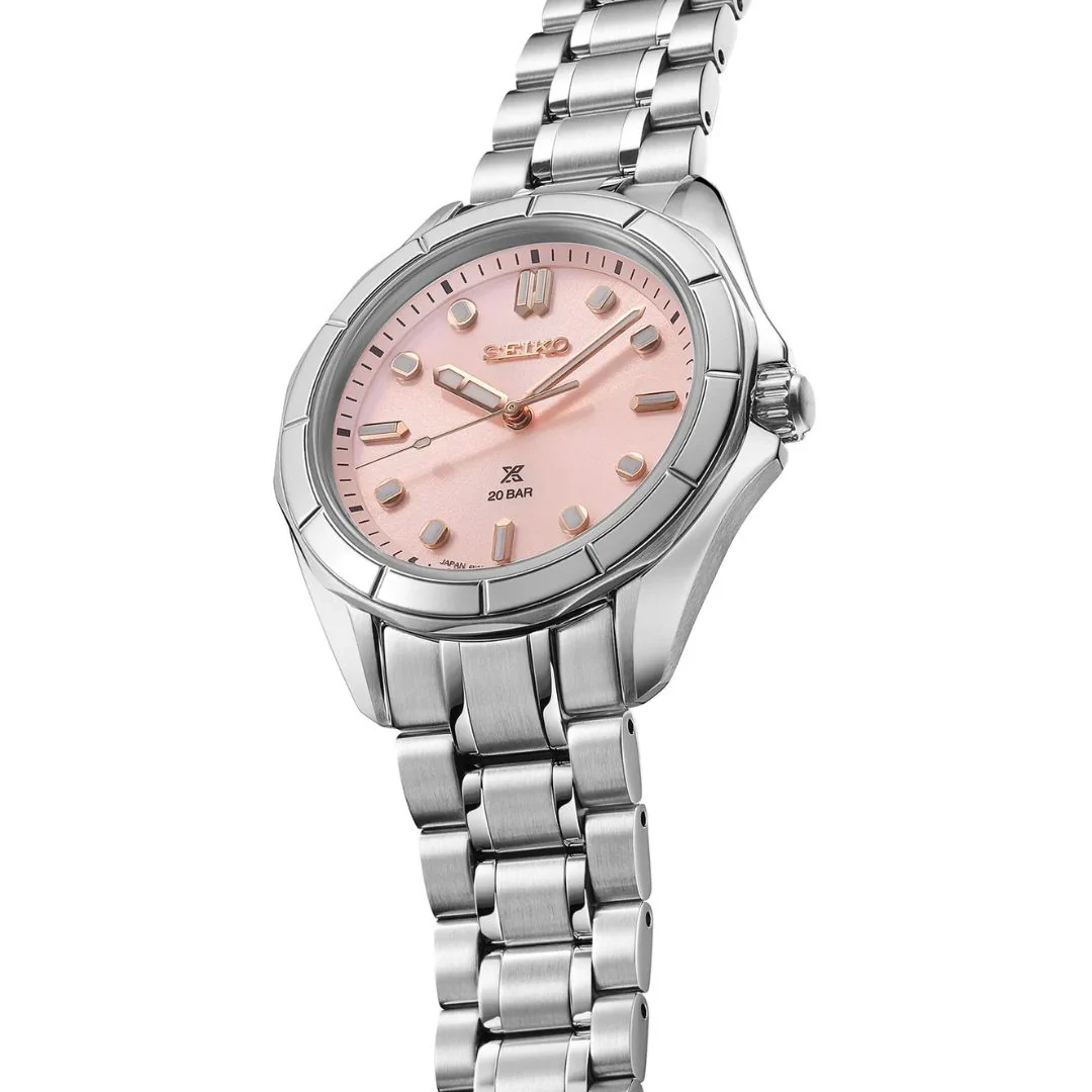 Seiko Prospex Marine Sports Shell Pink rannekello, SUR597J1 - Image 2