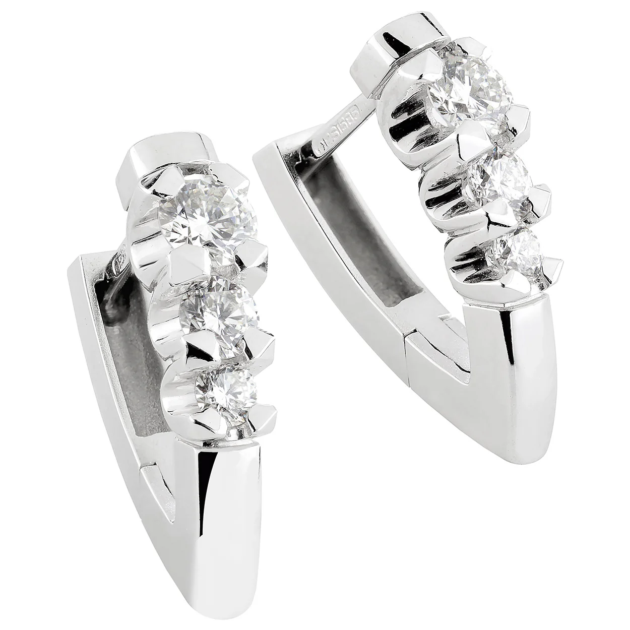 Silván Charlotte timanttikorvakorut 0,48ct, valkokultaa, Silván timanttikorut - Image 2