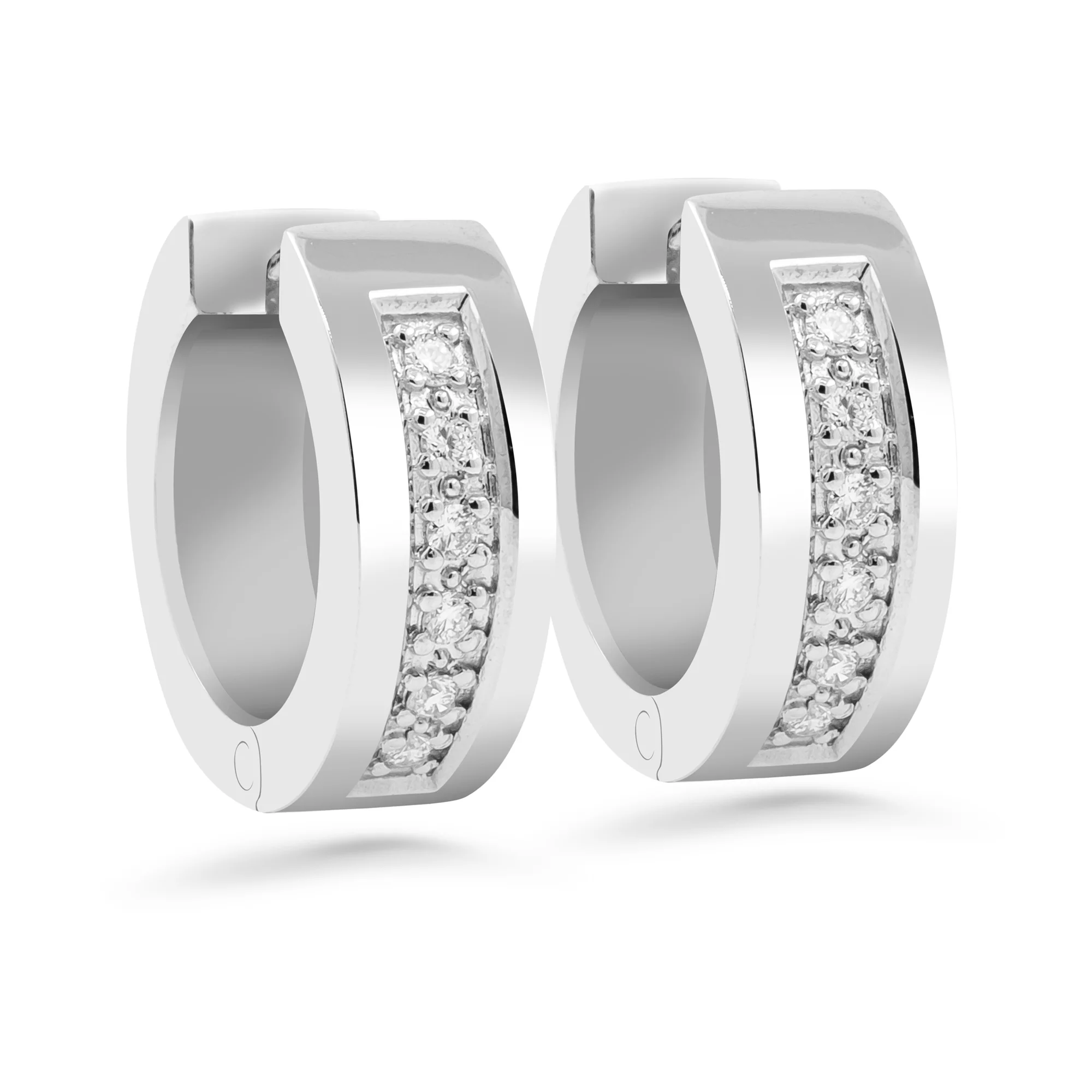 Silván Henrietta timanttikorvakorut 0,12ct, valkokultaa, Silván timanttikorut