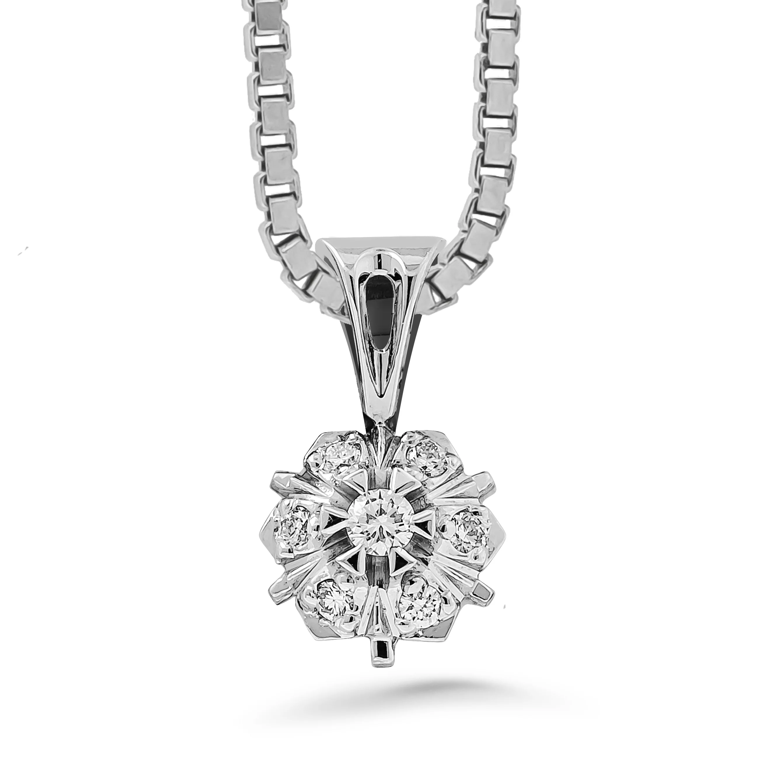 Silván Lauriel timanttiriipus 0,09ct, valkokultaa, Silván timanttikorut