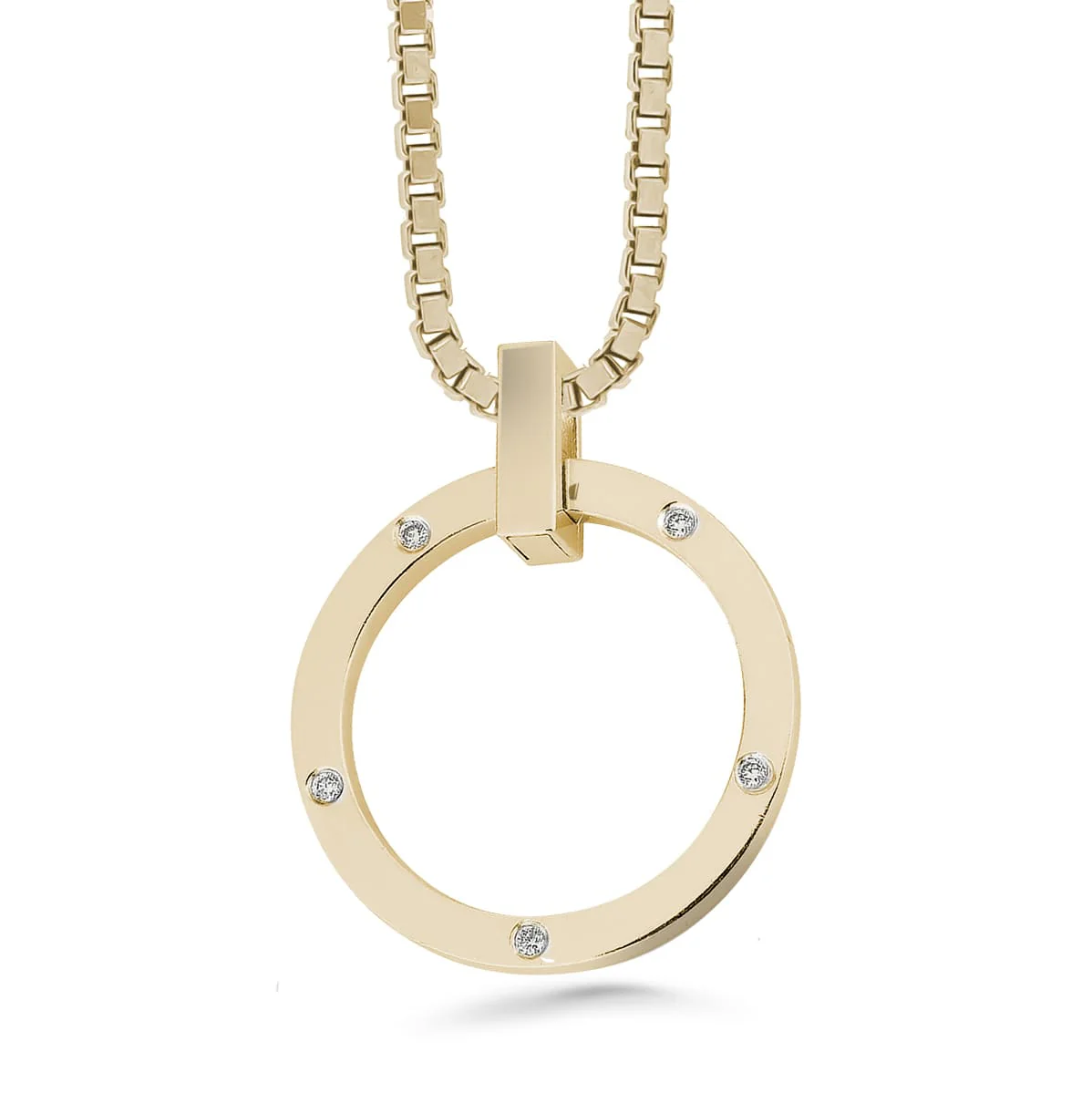 Silván Marie timanttiriipus 0,05ct, keltakultaa, Silván timanttikorut