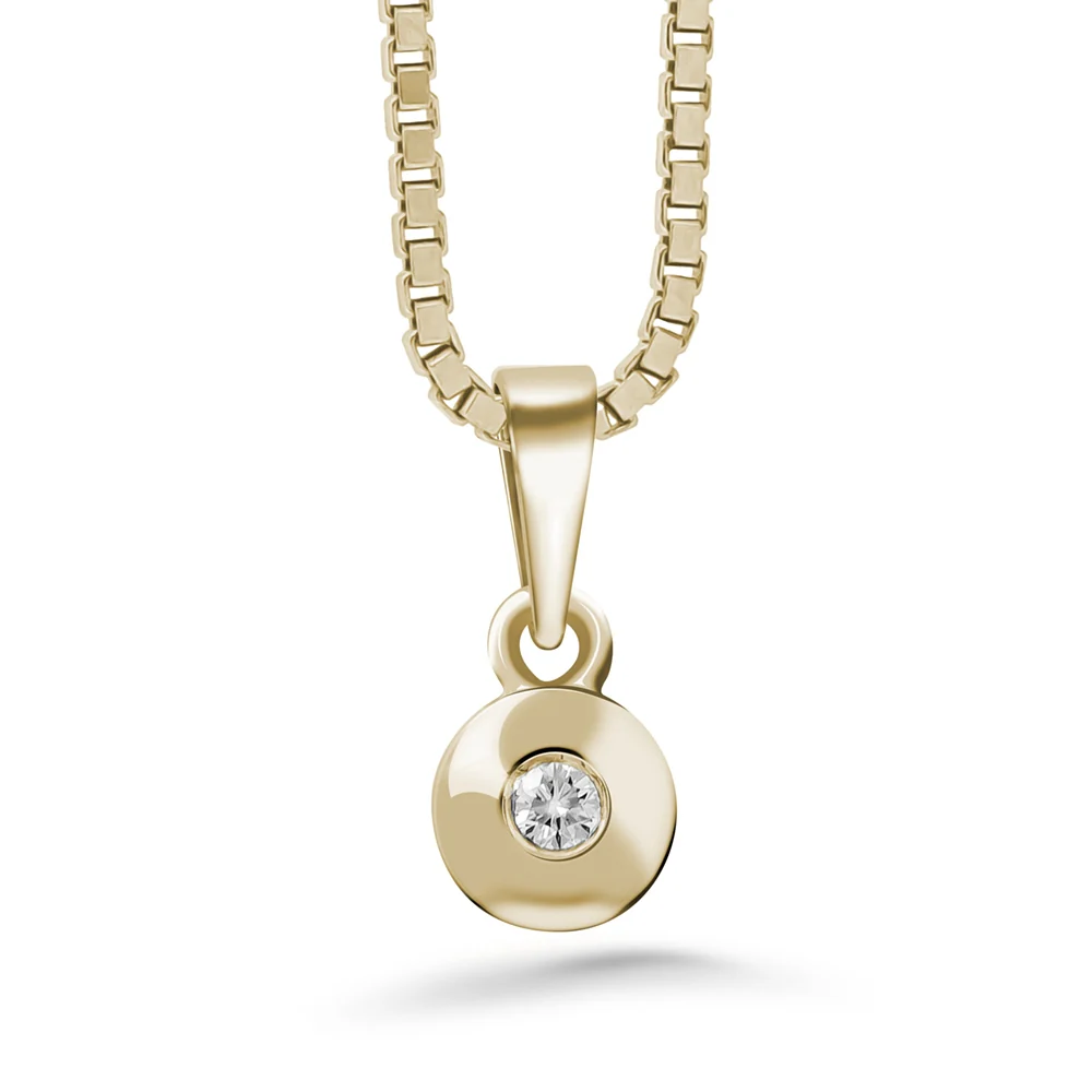 Silván Marie timanttiriipus 0,05ct, keltakultaa, Silván timanttikorut