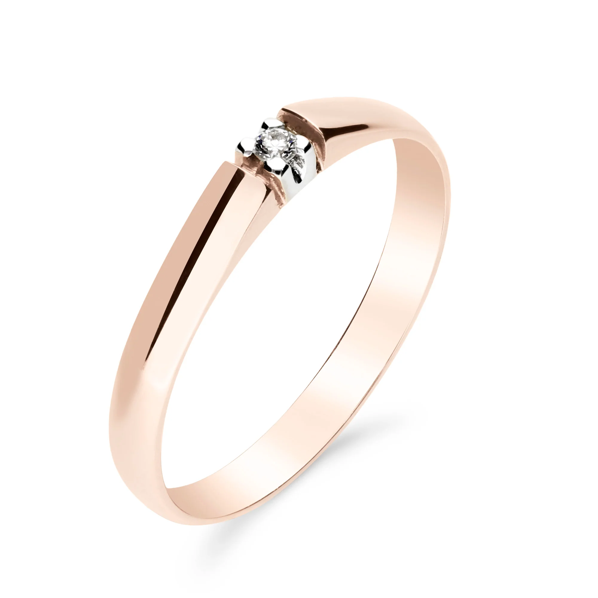 Silván Marie timanttisormus 0,02ct, rosekultaa, Silván vihkisormukset - Image 2