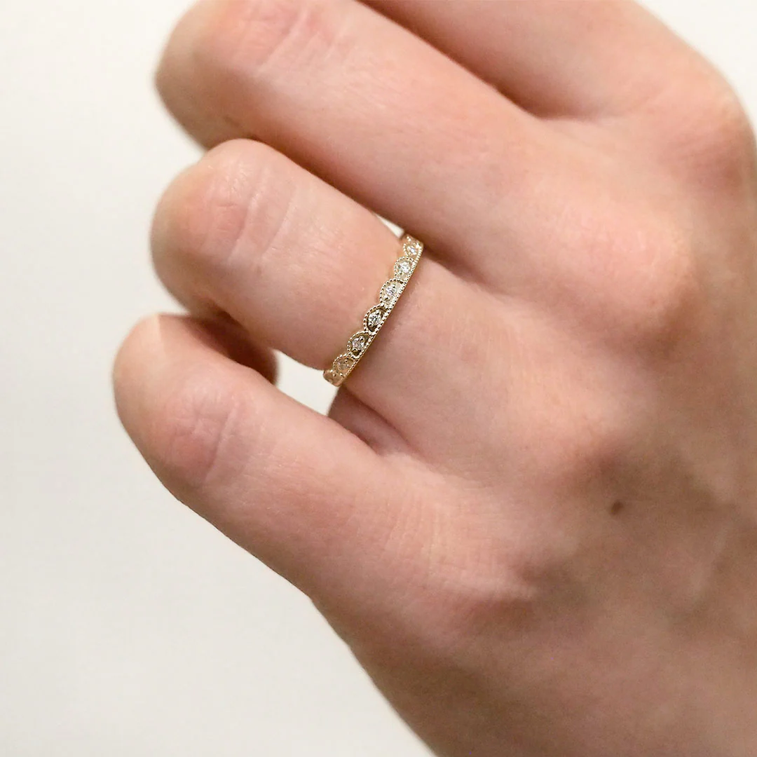 Silván Mimosa timanttisormus 0,08ct, keltakultaa, Silván vihkisormukset - Image 4