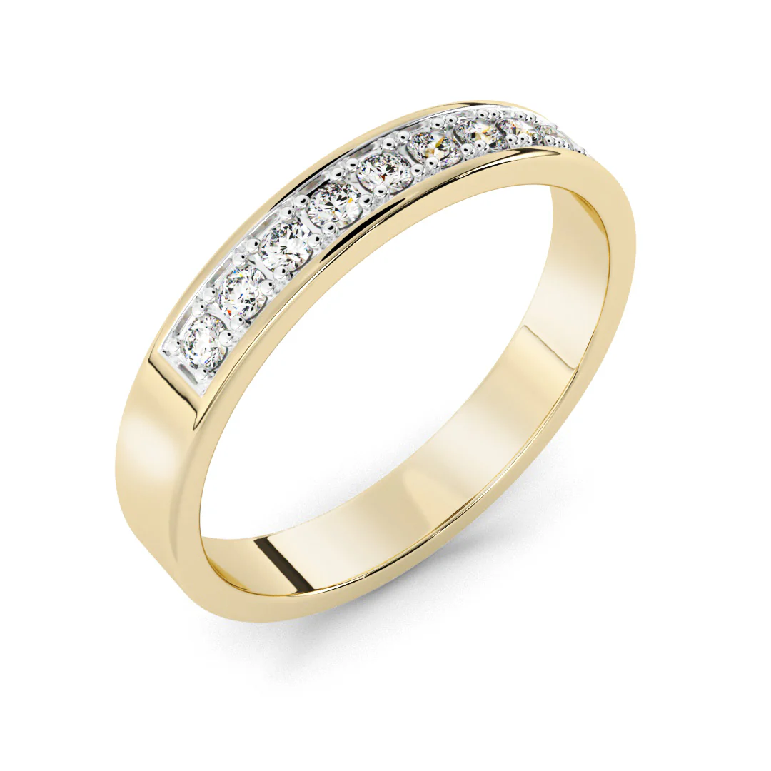 Silván Olivia timanttisormus 0,09ct, keltakultaa, Silván vihkisormukset - Image 2
