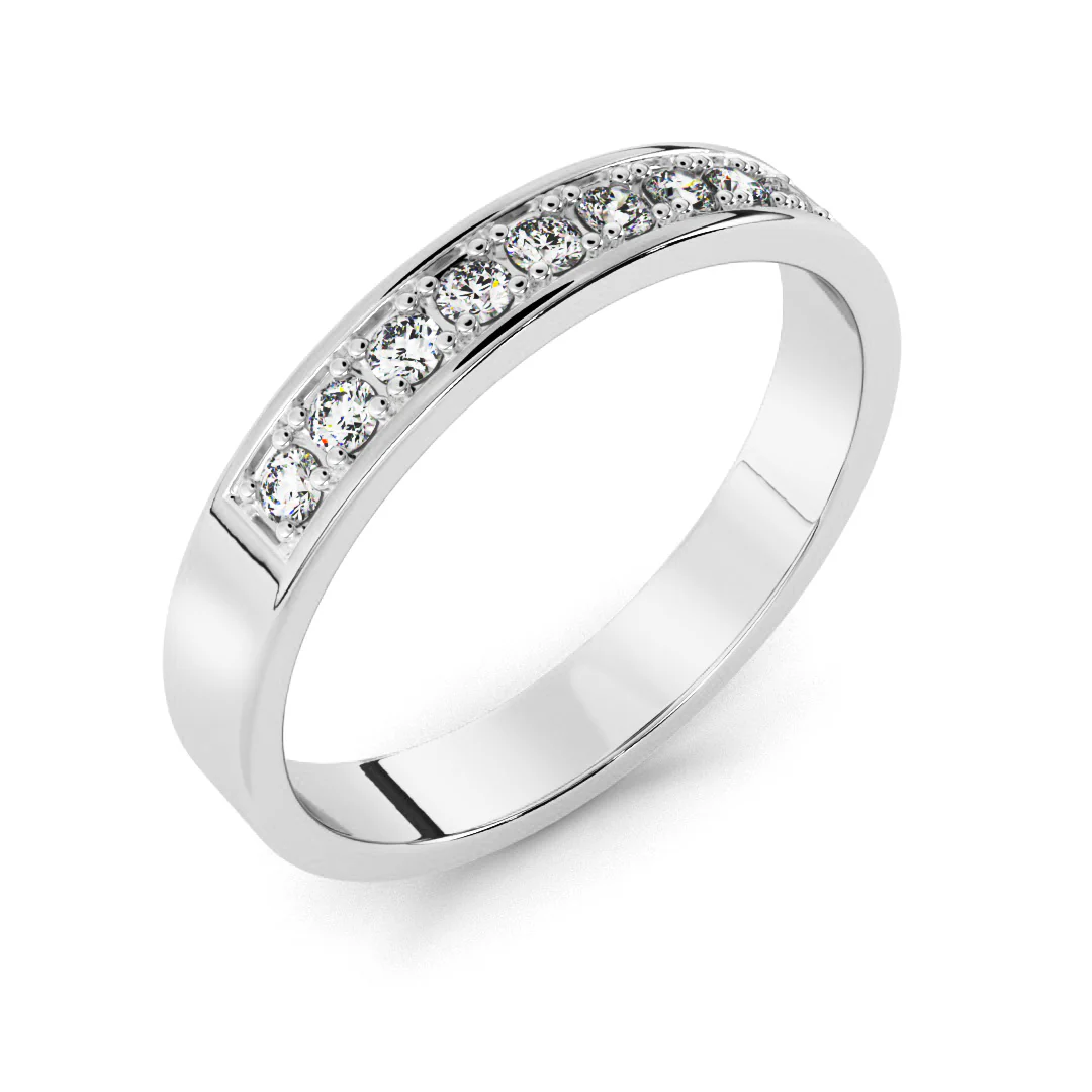 Silván Olivia timanttisormus 0,09ct, valkokultaa, Silván vihkisormukset - Image 2