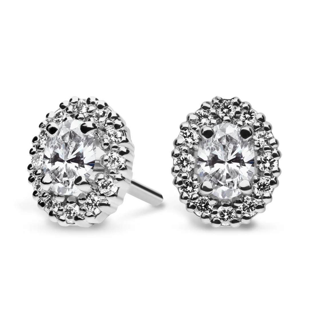 Silván Rosalie timanttikorvakorut 0,52ct, valkokultaa, Silván timanttikorut