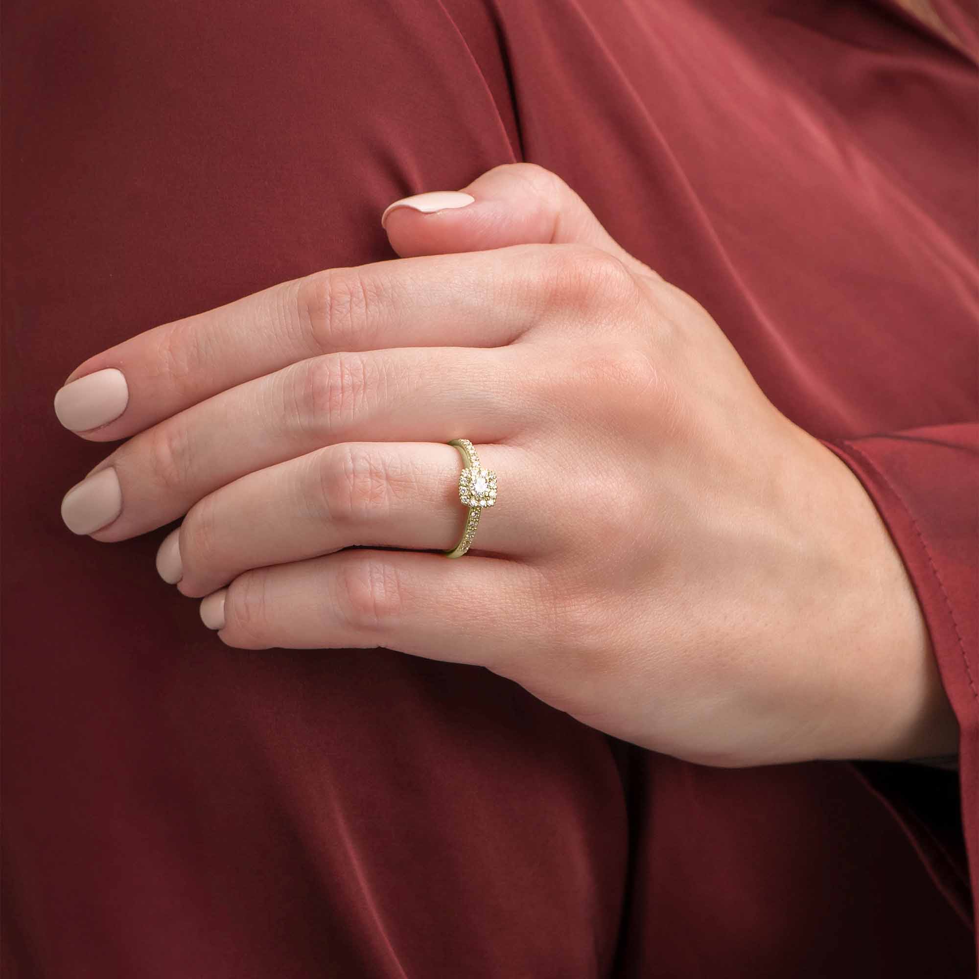 Silván Rosalie timanttisormus 0,36ct, keltakultaa, Silván vihkisormukset - Image 3
