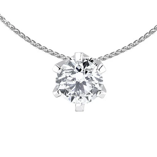 Silván Solitaire timanttiriipus 1,00ct, valkokultaa, Silván timanttikorut