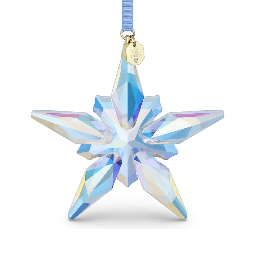 Swarovski Annual Edition 130th Anniversary Ornament 2025, sininen kristalli, joulukoriste 5701844