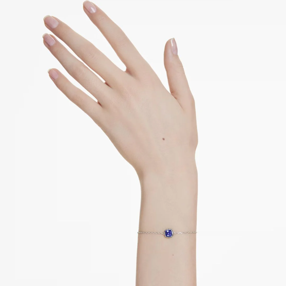 Swarovski Birthstone September rannekoru, vaalea metalli ja siniset kristallit 5692881 - Image 2
