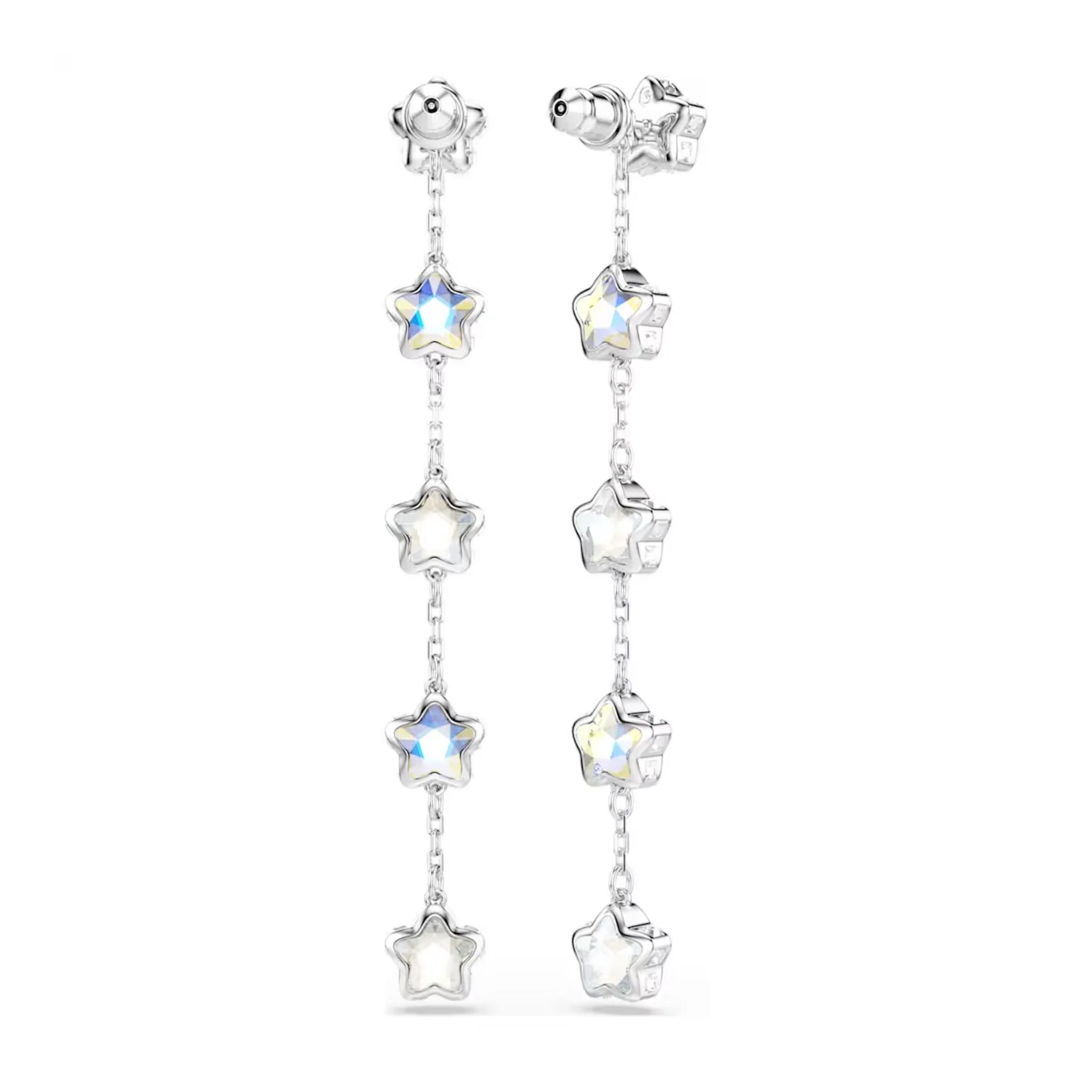 Swarovski Chroma korvakorut, vaalea metalli ja kirkkaat kristallit, 5754184 - Image 4