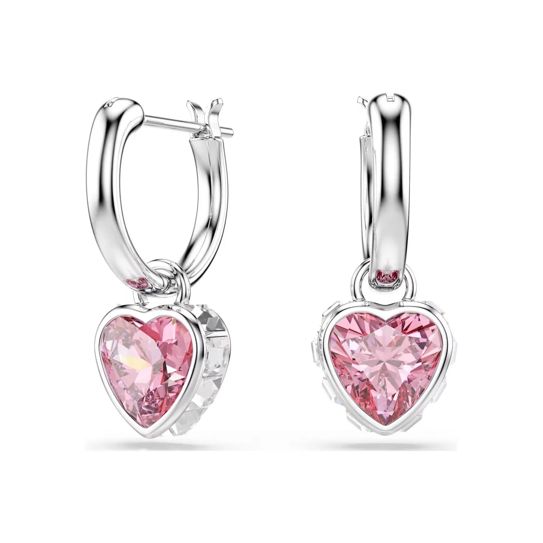 Swarovski Chroma korvakorut, vaalea metalli ja vaaleanpunaiset zirkonit, 5757814 - Image 2