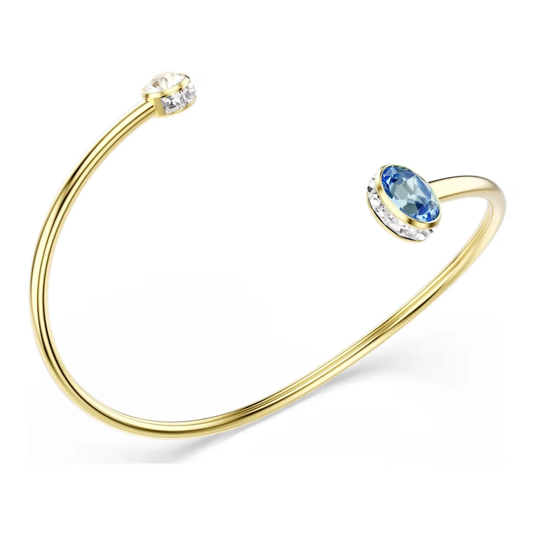 Swarovski Chroma rannerengas, keltakullattu, kirkas kristalli ja sininen zirkoni, 5757998 - Image 4