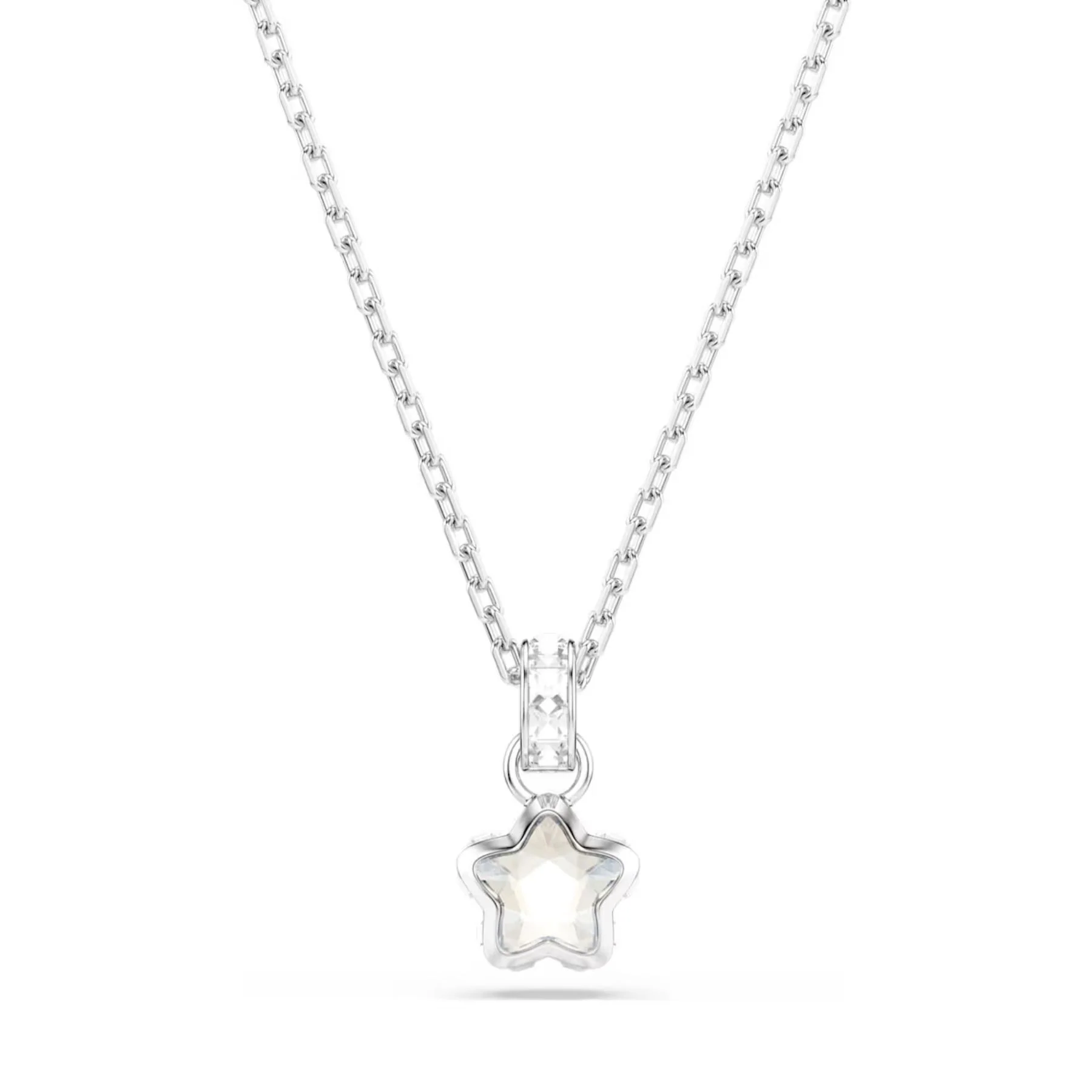 Swarovski Chroma riipus, vaalea metalli ja kirkkaat kristallit, 5759678