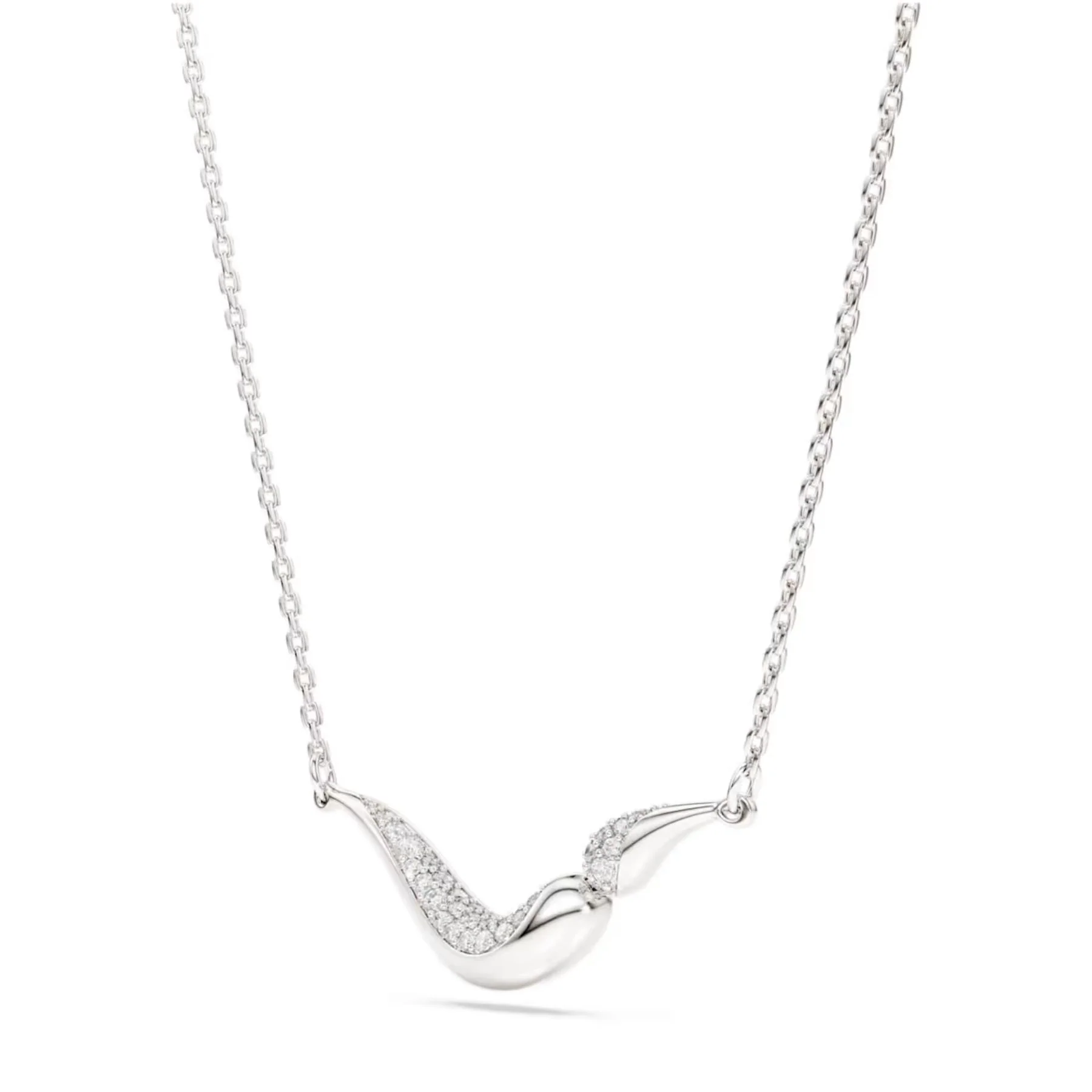 Swarovski Classica kaulakoru, hopea ja kirkkaat zirkonit, 5740342 - Image 2