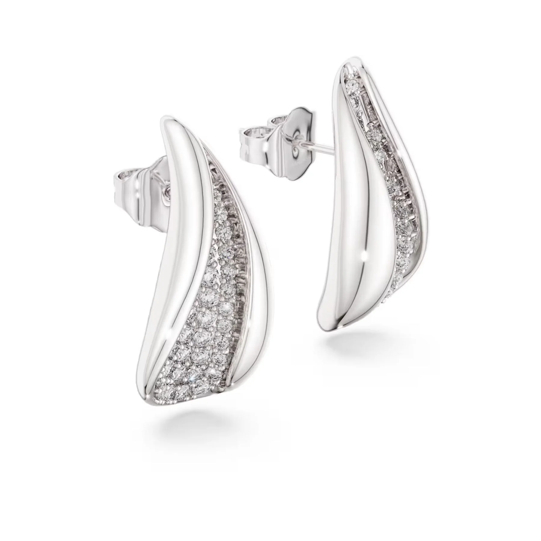 Swarovski Classica korvakorut, hopea ja kirkkaat zirkoniat, 5745016 - Image 3