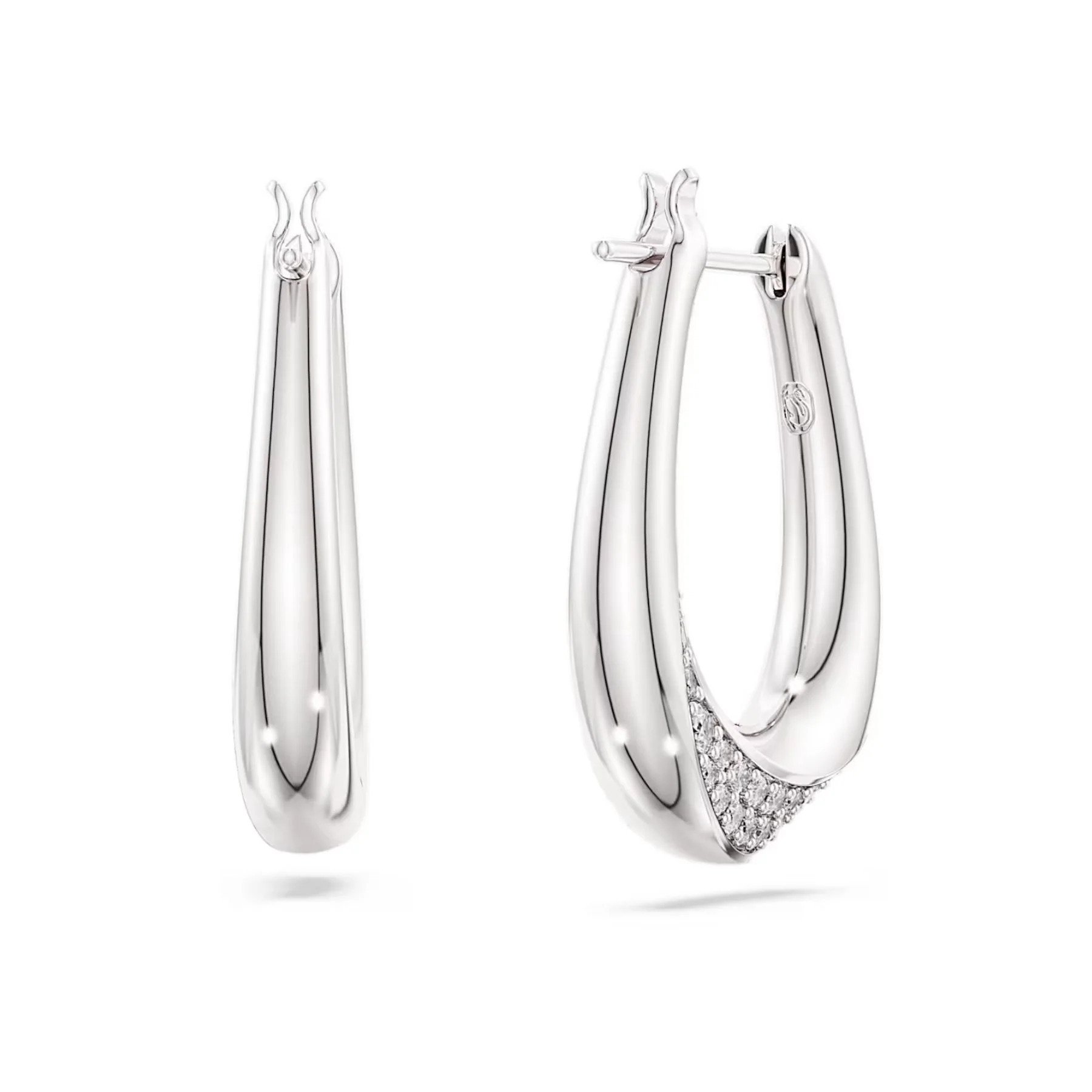 Swarovski Classica rengaskorvakorut, hopea ja kirkkaat zirkoniat, 5743474 - Image 3