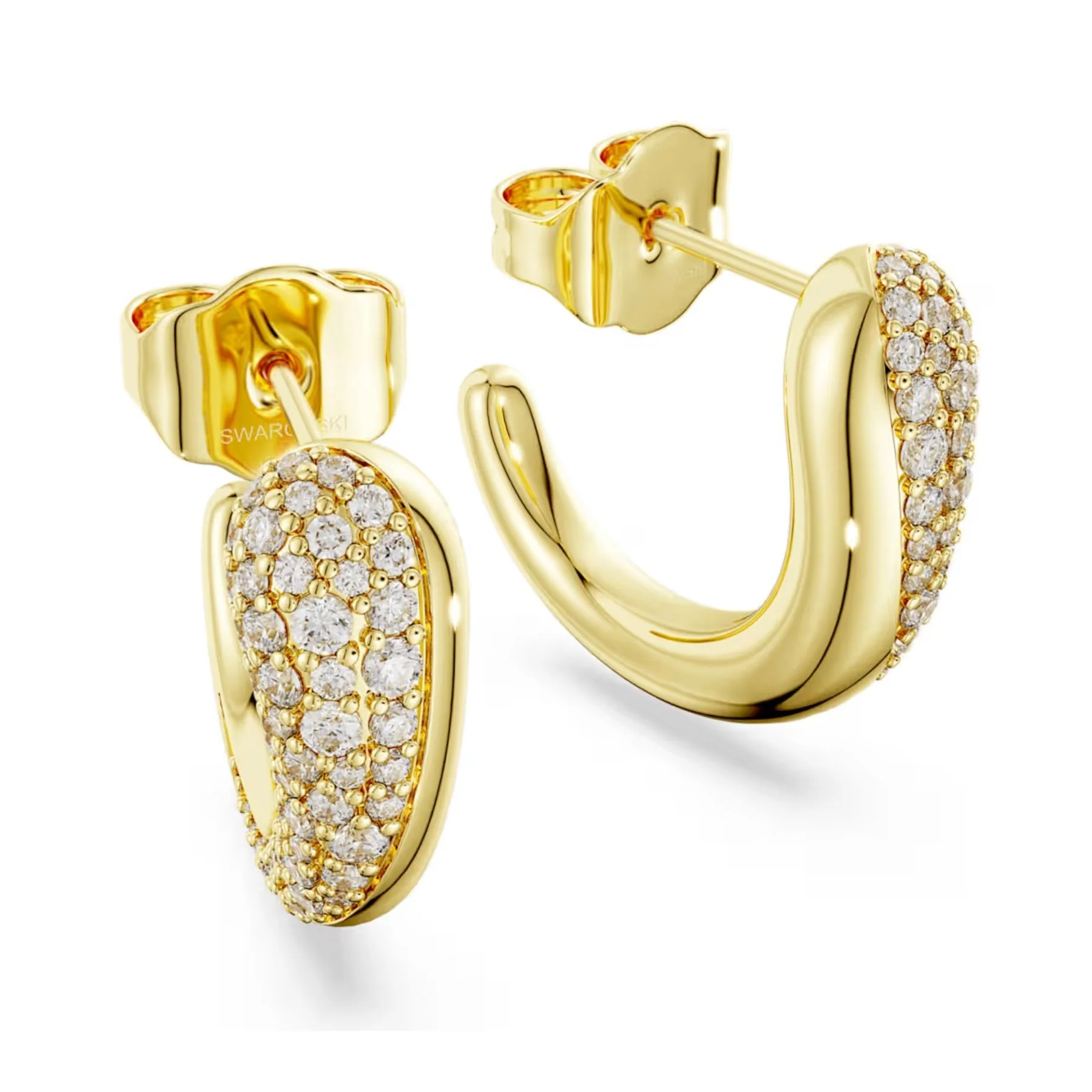 Swarovski Classica rengaskorvakorut, kullattu hopea ja kirkkaat zirkoniat, 5745020 - Image 4