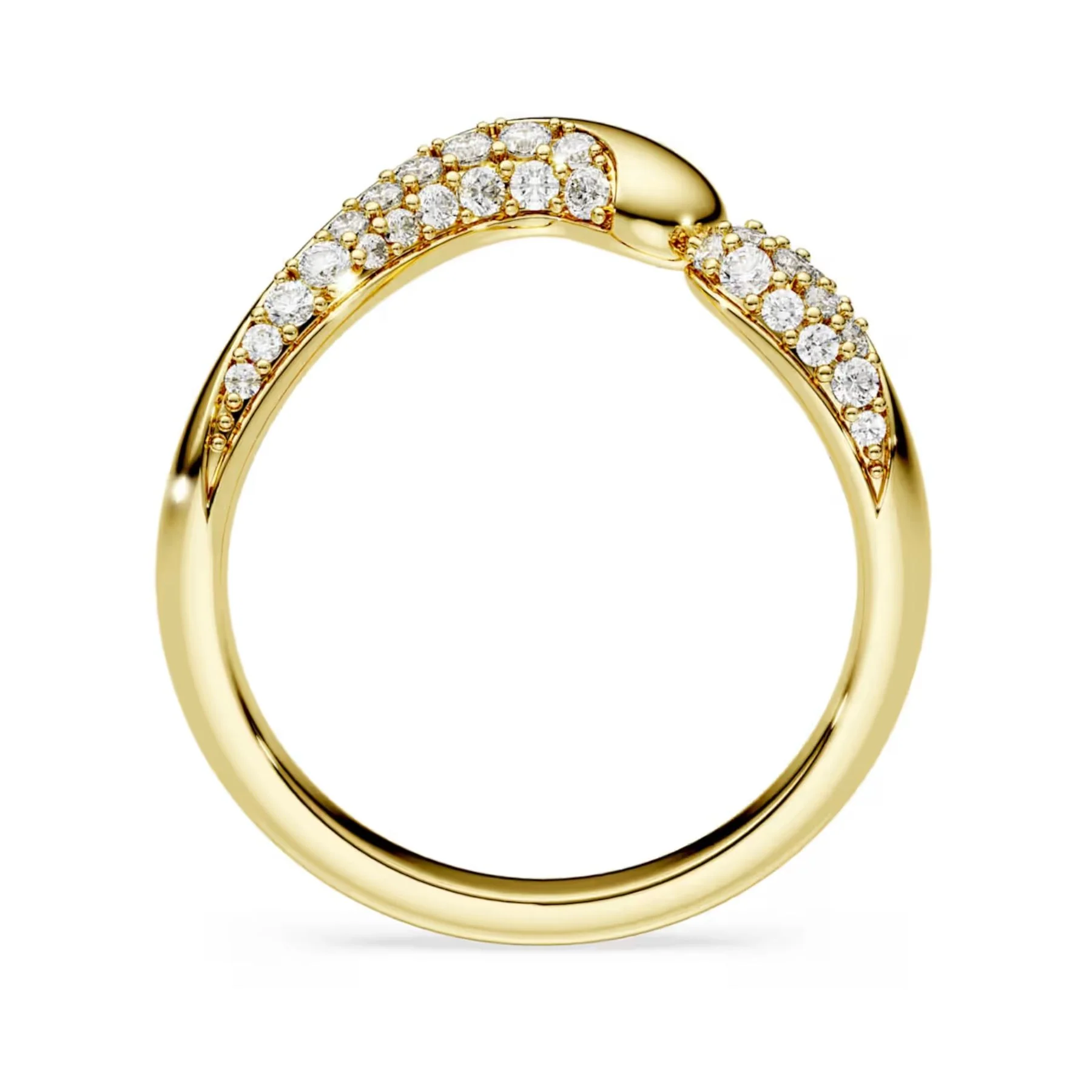 Swarovski Classica sormus, keltakullattu hopea ja kirkkaat zirkoniat, 5746351 - Image 3