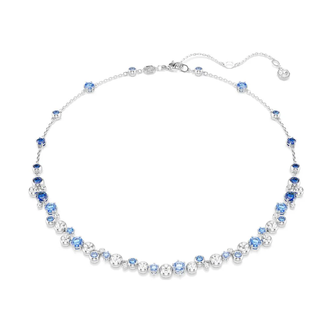 Swarovski Constella kaulakoru, vaalea metalli ja siniset kristallit, 5732255