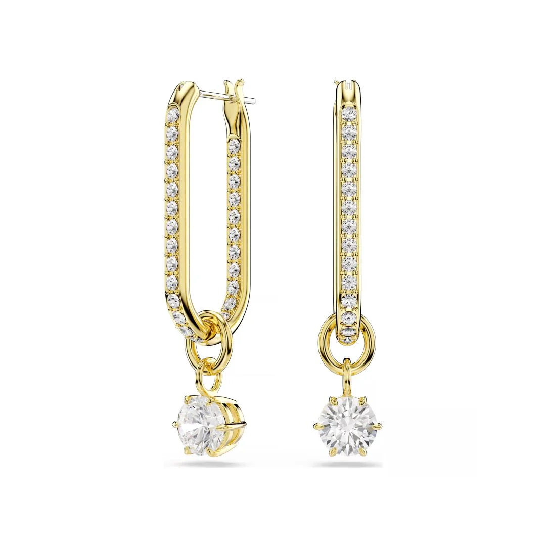 Swarovski Constella korvakorut, keltakullattu ja kirkkaat zirkonit, 5728587