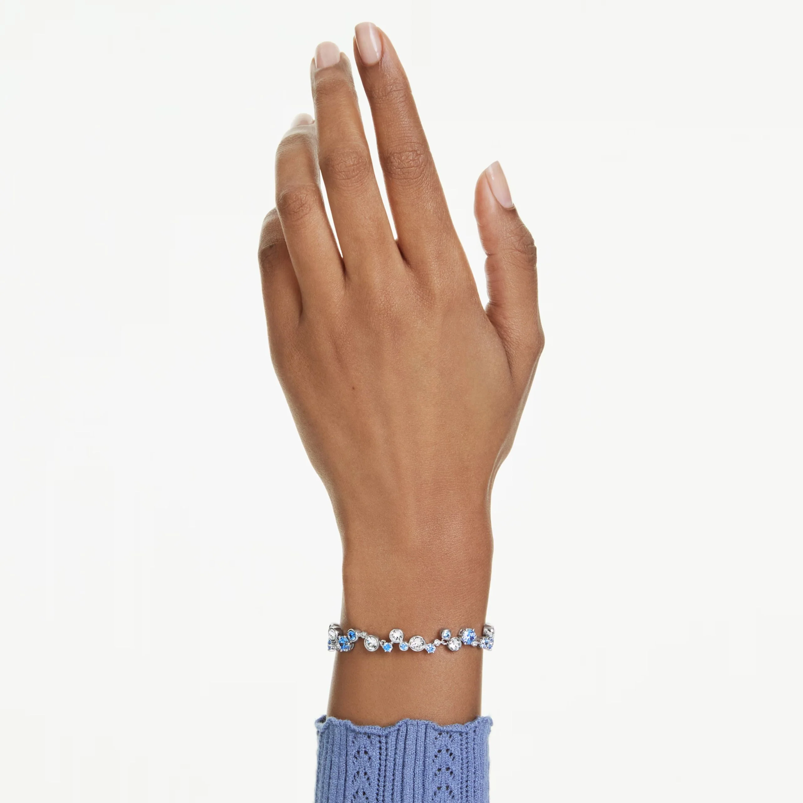 Swarovski Constella rannekoru, vaalea metalli, kirkkaat ja siniset kristallit 5722479 - Image 2