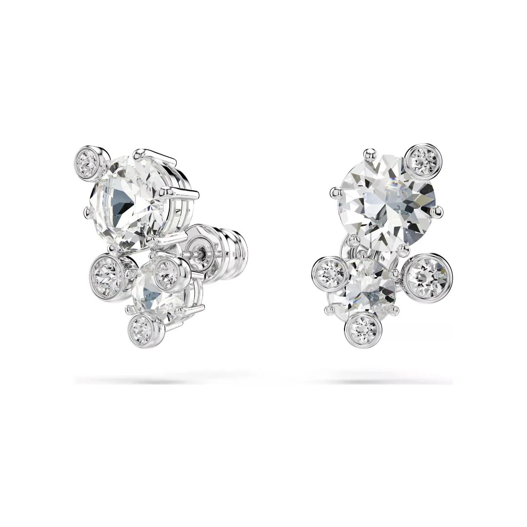 Swarovski Constella lahjasetti, kaulakoru, rannekoru ja korvakorut, vaalea metalli ja kirkkaat kristallit 5738285 - Image 5