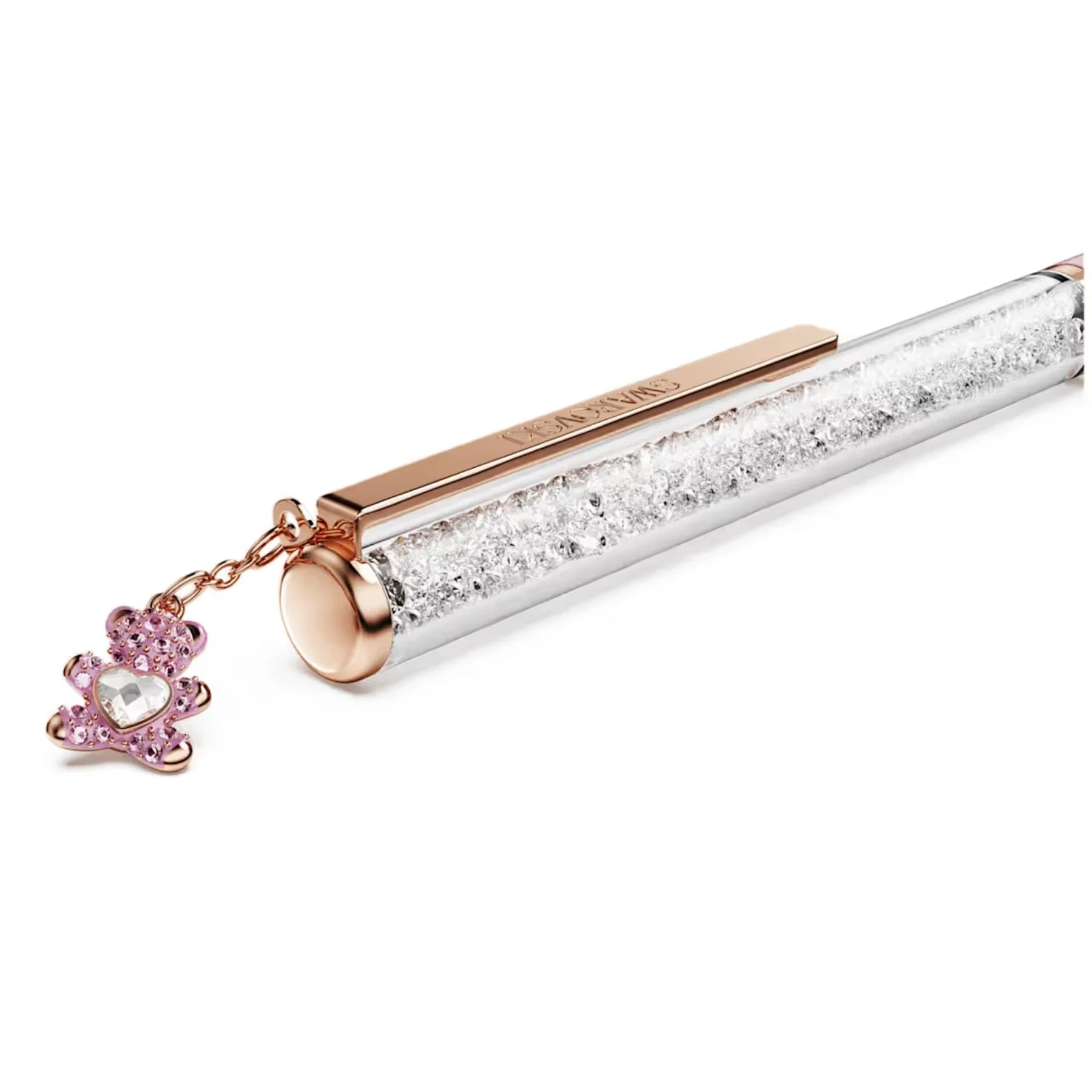 Swarovski Crystalline kuulakärkikynä, vaaleanpunainen, rosekullattu ja kirkkaat kristallit, 5744955 - Image 4