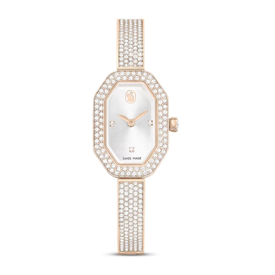 Swarovski Dextera bangle rannekello, samppanjakullanväri ja kirkkaat kristallit, 5672987