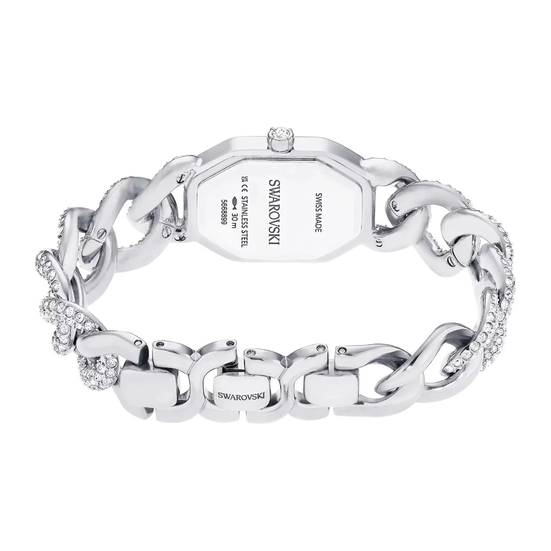 Swarovski Dextera chain rannekello, hopeanväri ja kirkkaat kristallit, 5668899 - Image 5