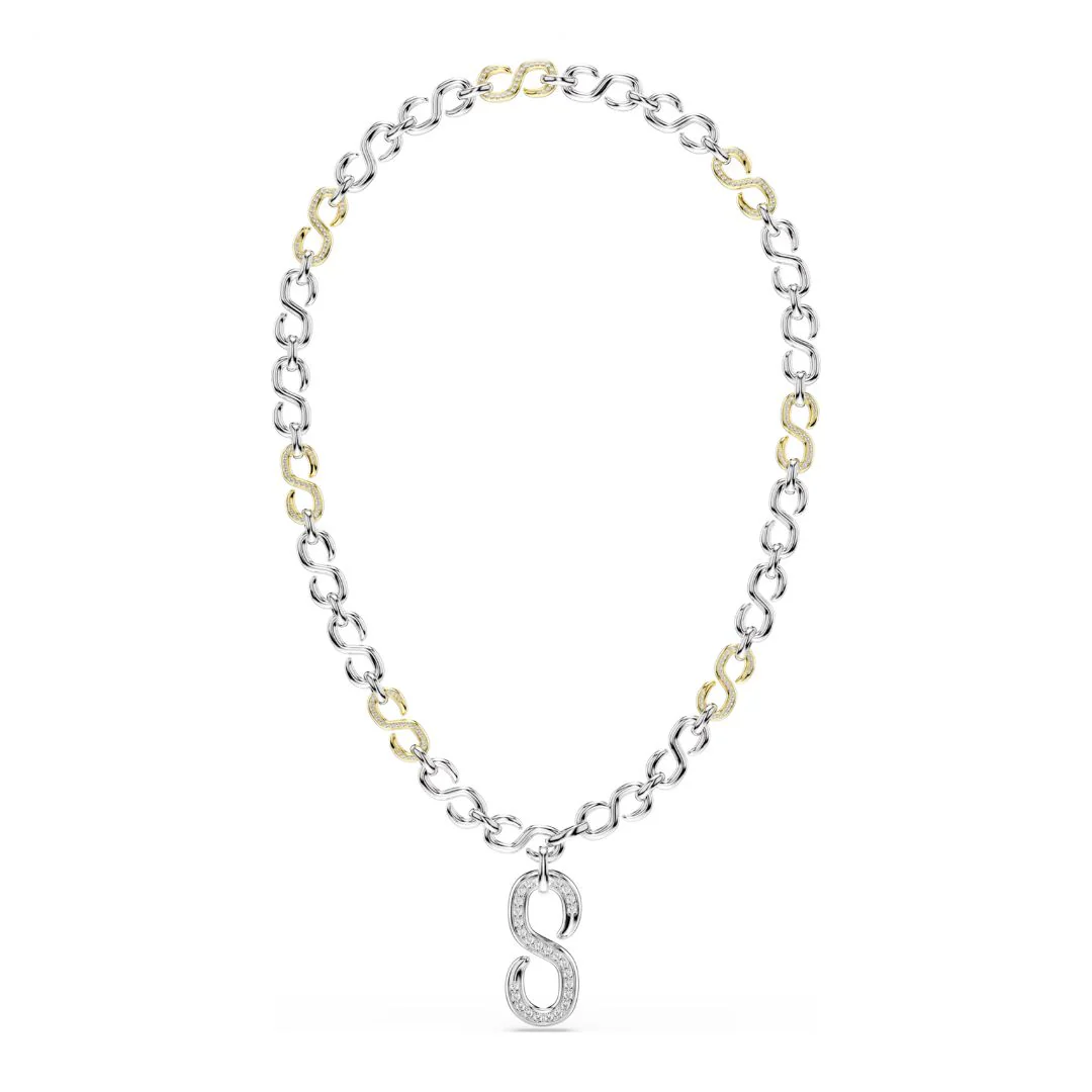 Swarovski Dextera kaulakoru, keltakullattu ja kirkkaat kristallit, 5743785 - Image 6