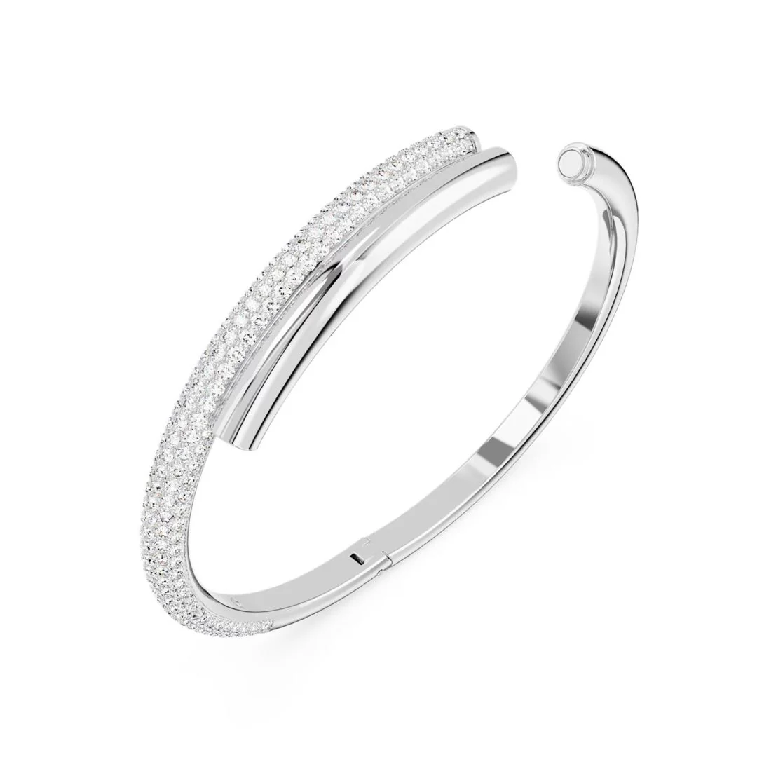 Swarovski Dextera rannerengas, vaalea metalli ja kirkkaat kristallit 5670252 - Image 2