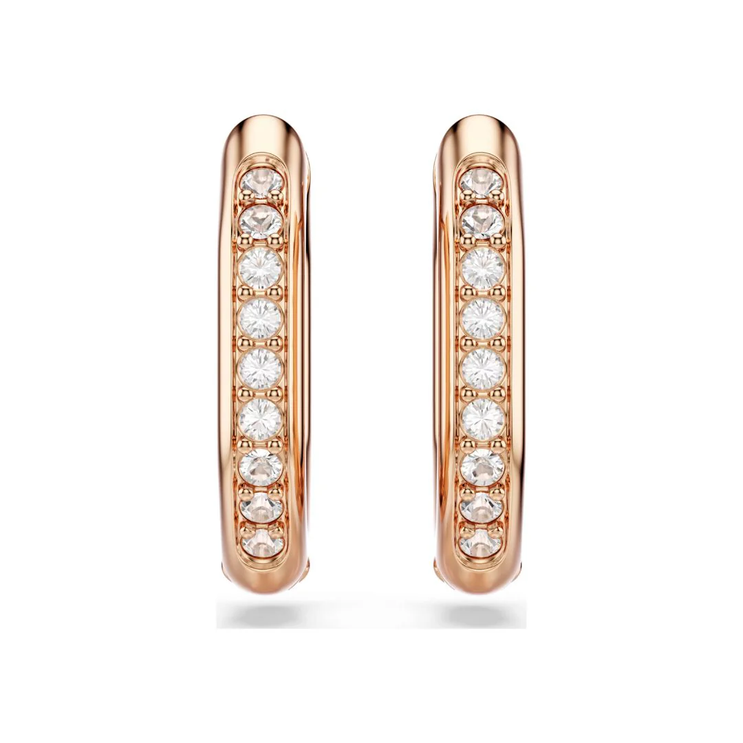 Swarovski Dextera rengaskorvakorut, S-koko, rosekullattu ja kirkkaat kristallit, 5743798 - Image 4
