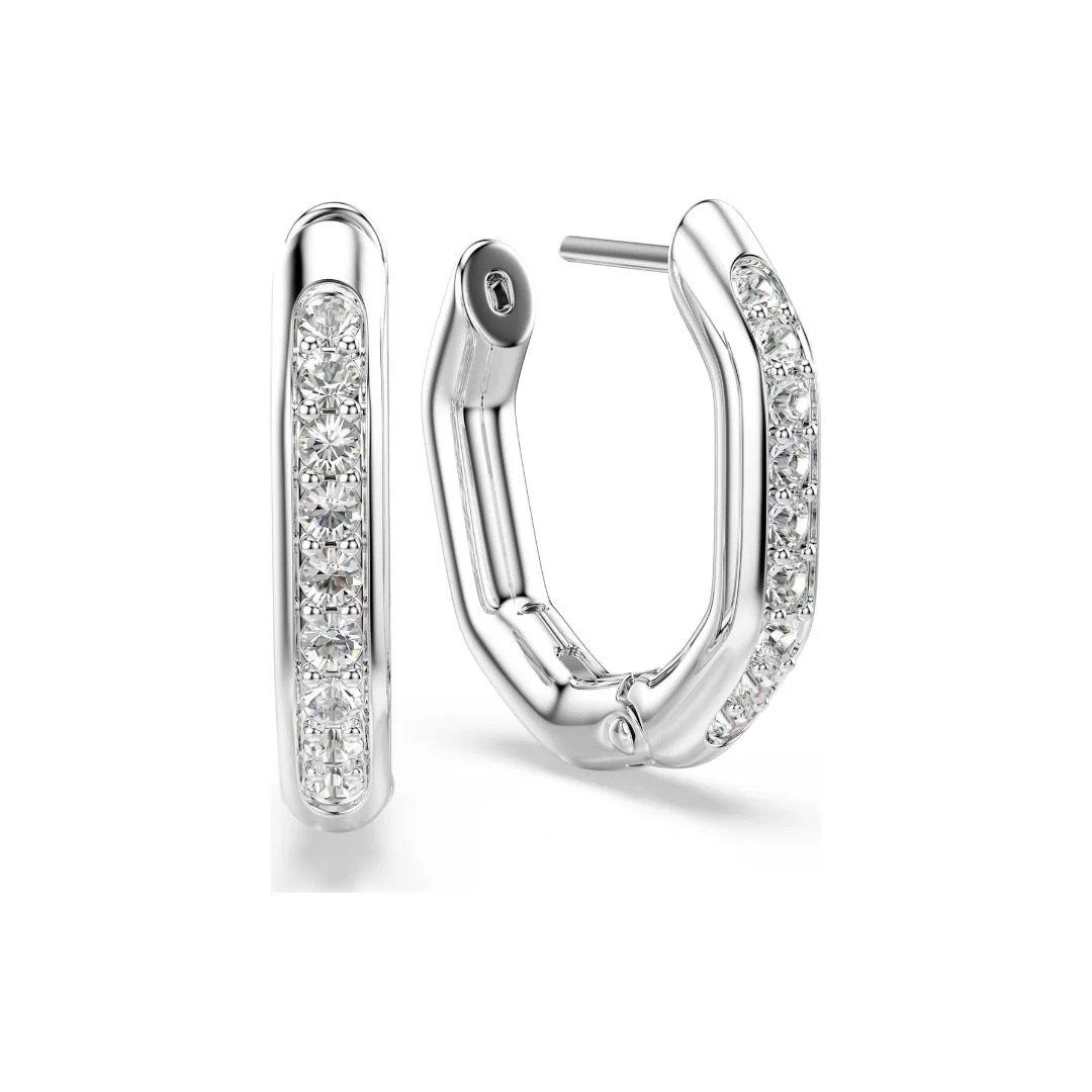 Swarovski Dextera rengaskorvakorut, vaalea metalli ja kirkkaat kristallit 5724585 - Image 4