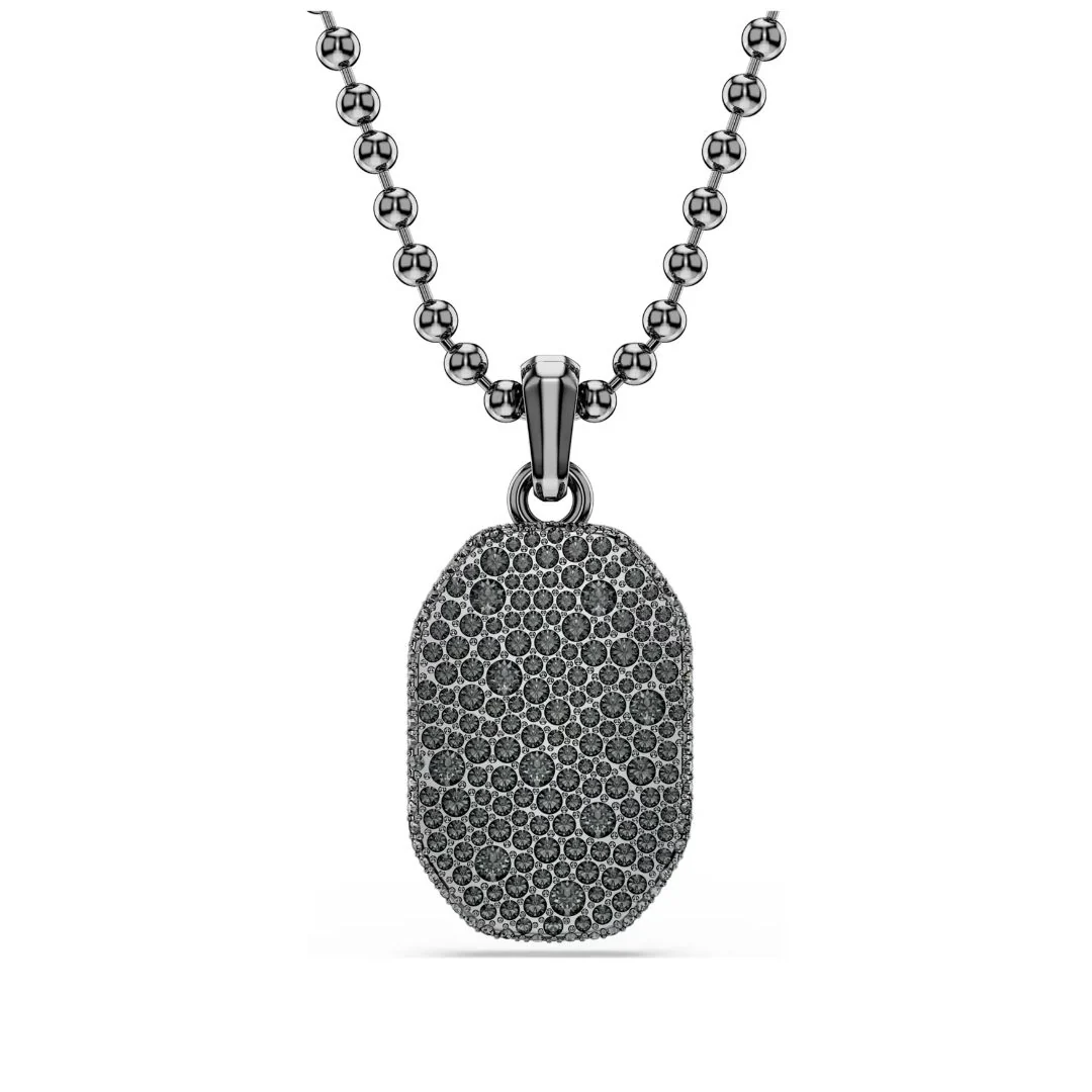 Swarovski Dextera riipus, tumma metalli ja mustat kristallit 5724595