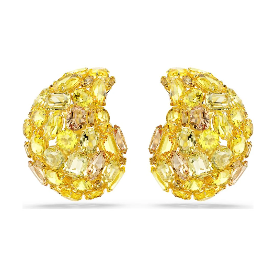 Swarovski Gema Clip korvakorut, keltakullanväri ja keltaiset kristallit, 5723383