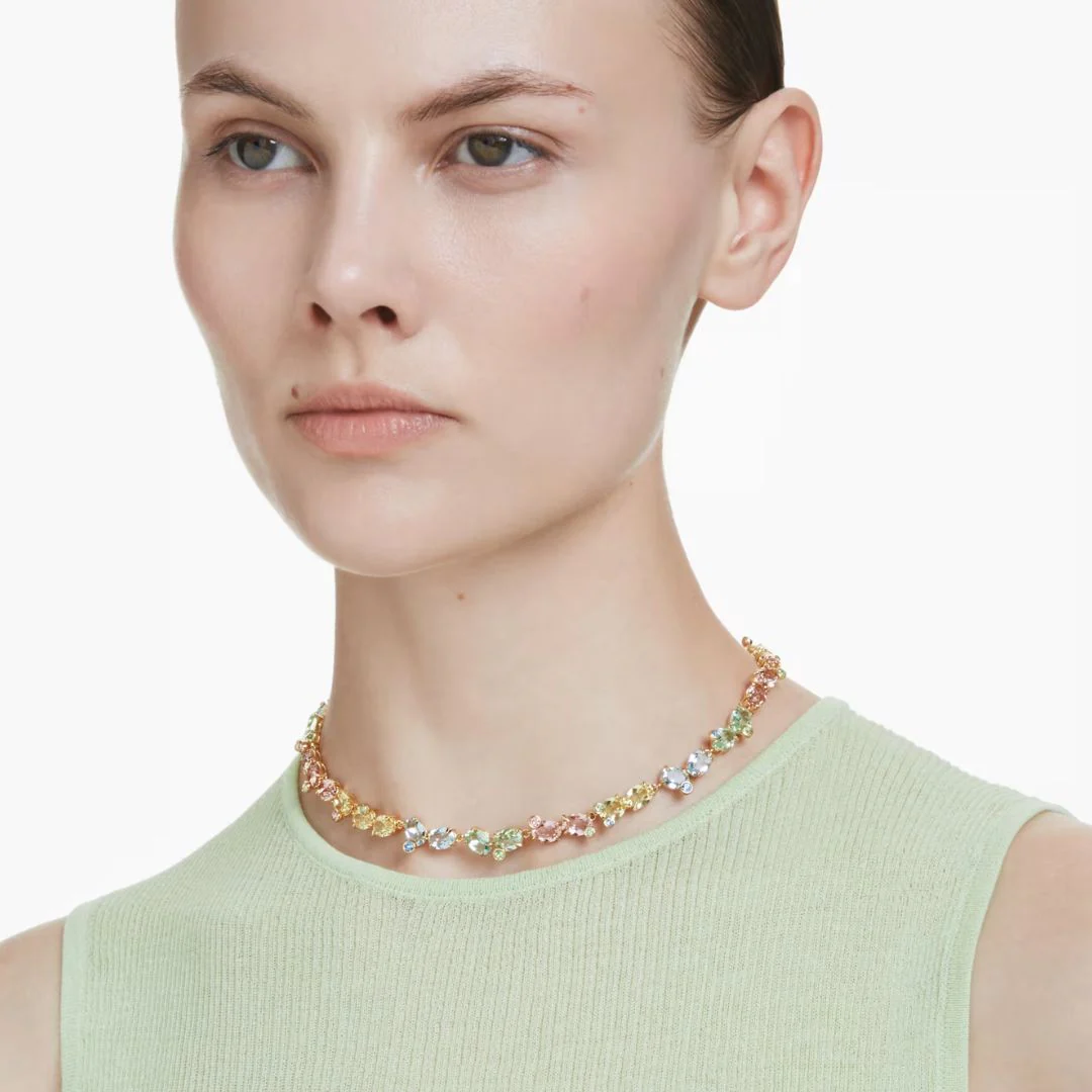 Swarovski Gema Tennis kaulakoru, keltakullanväri ja eriväriset kristallit, 5714836 - Image 4