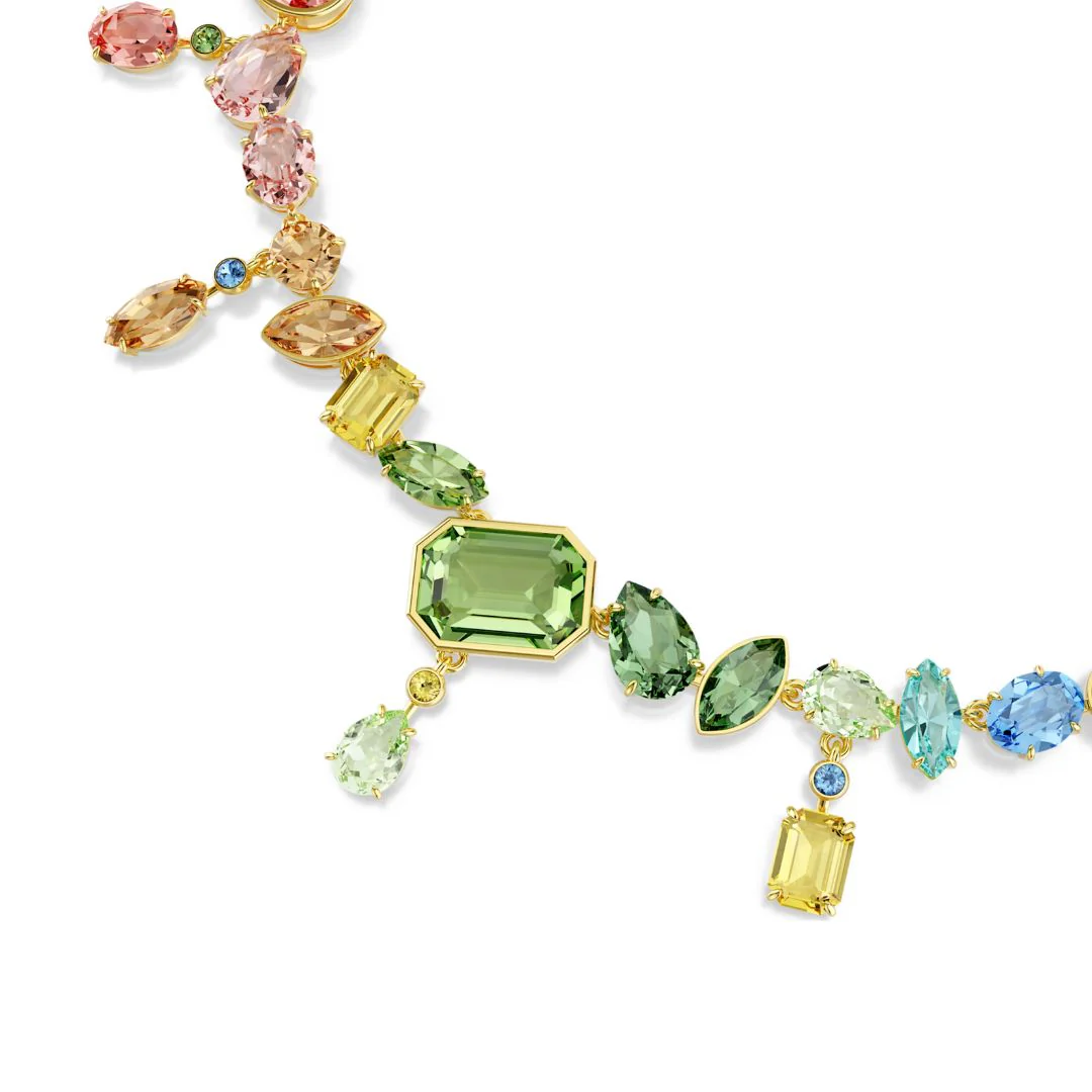 Swarovski Gema kaulakoru, keltakullattu ja eriväriset kristallit, 5737443 - Image 4