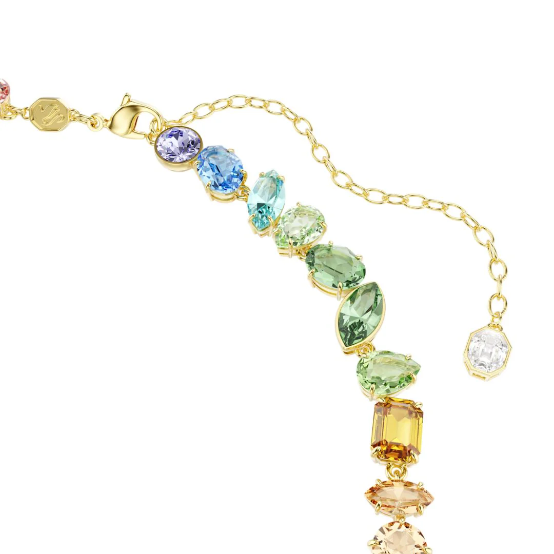 Swarovski Gema kaulakoru, keltakullattu ja eriväriset kristallit, 5737443 - Image 5