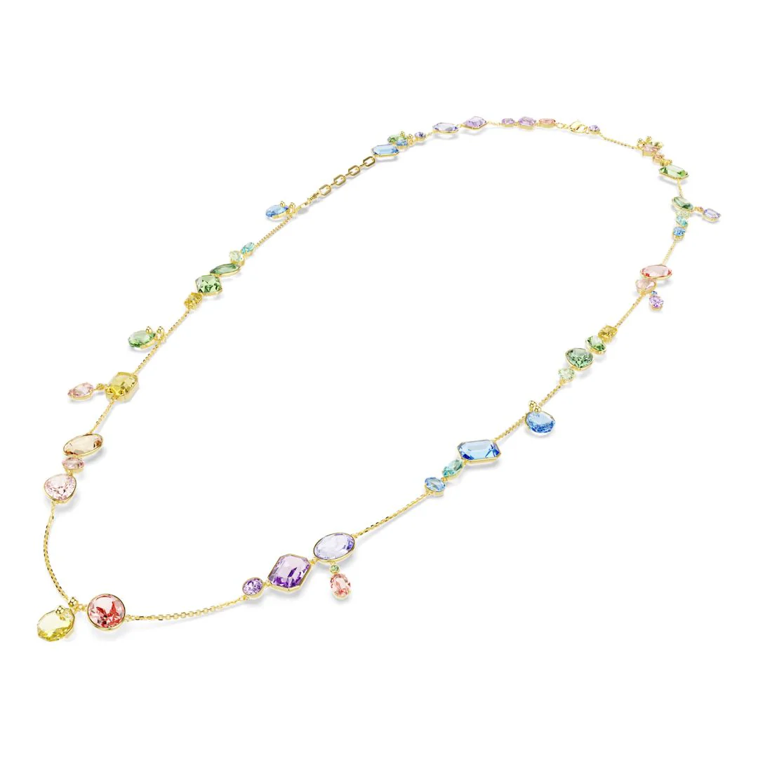 Swarovski Gema kaulakoru, keltakullattu ja eriväriset kristallit, 5737457 - Image 6
