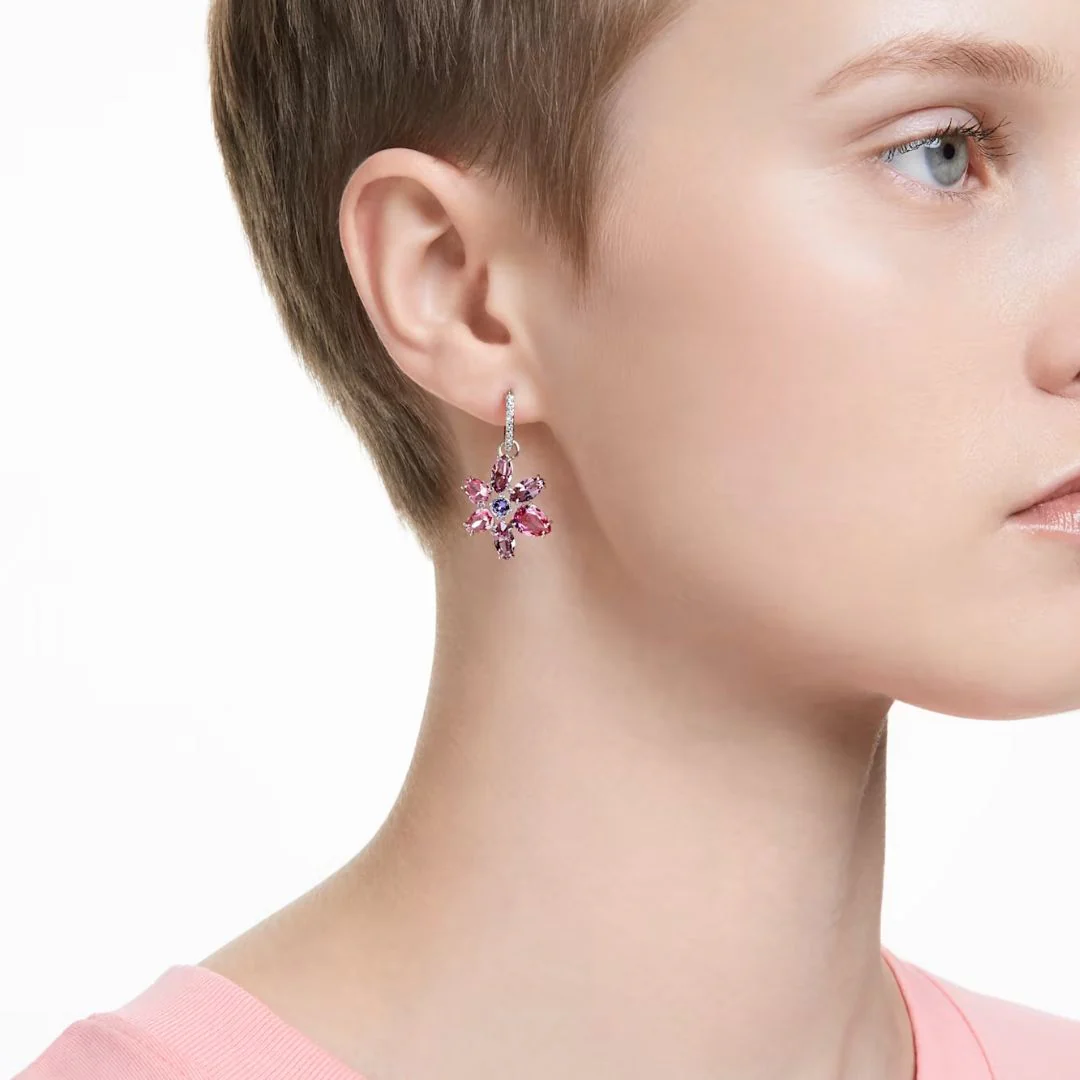 Swarovski Gema korvakorut, pinkit kristallit - Image 2