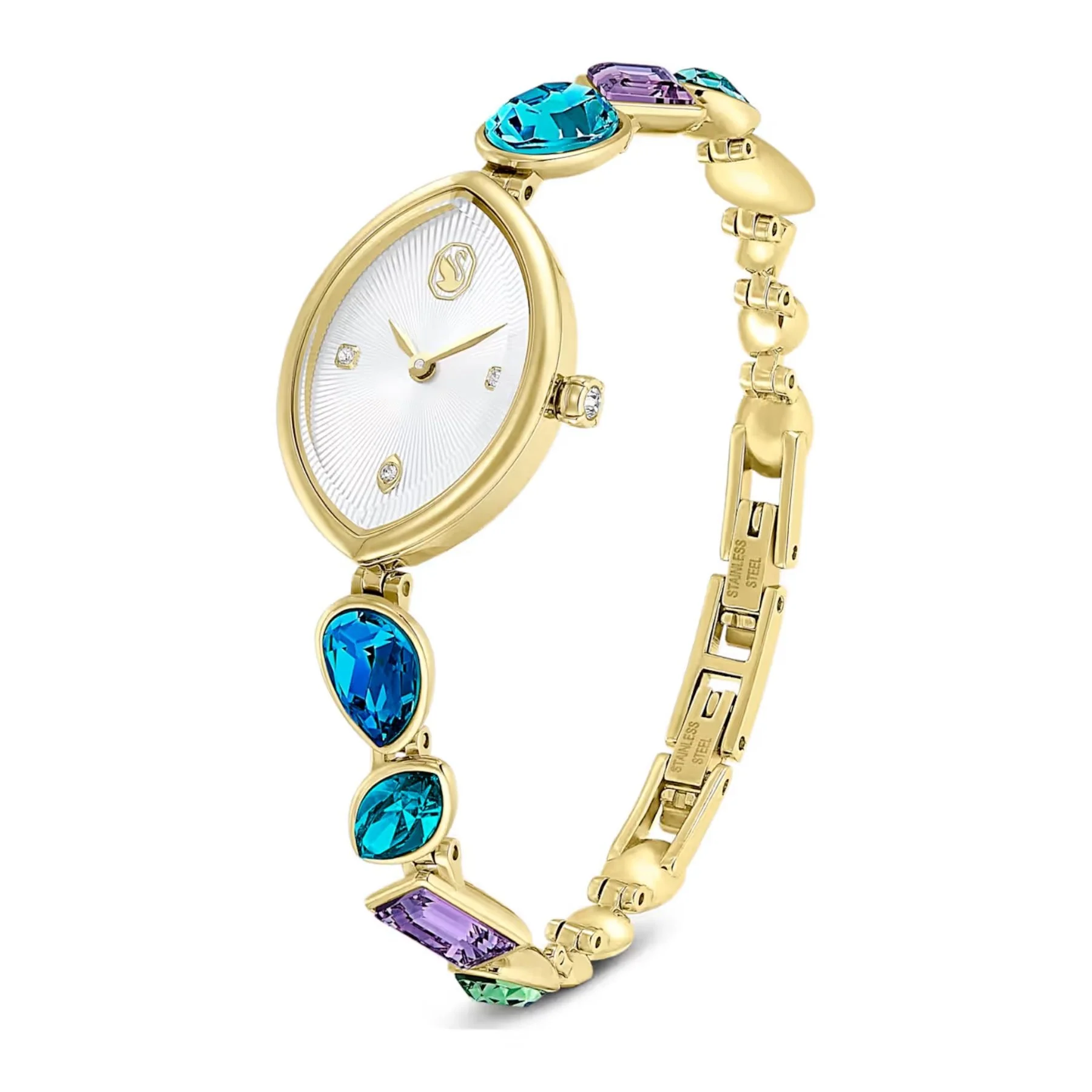 Swarovski Gema rannekello, kullattu, monivärinen kristalliranneke, 5749569 - Image 2