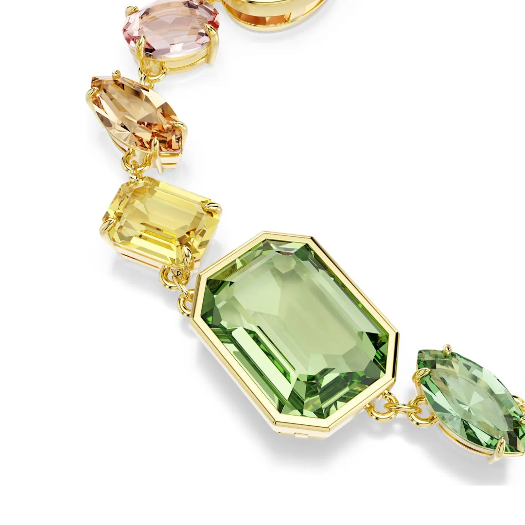 Swarovski Gema rannekoru, keltakullattu ja eriväriset kristallit, 5737453 - Image 3